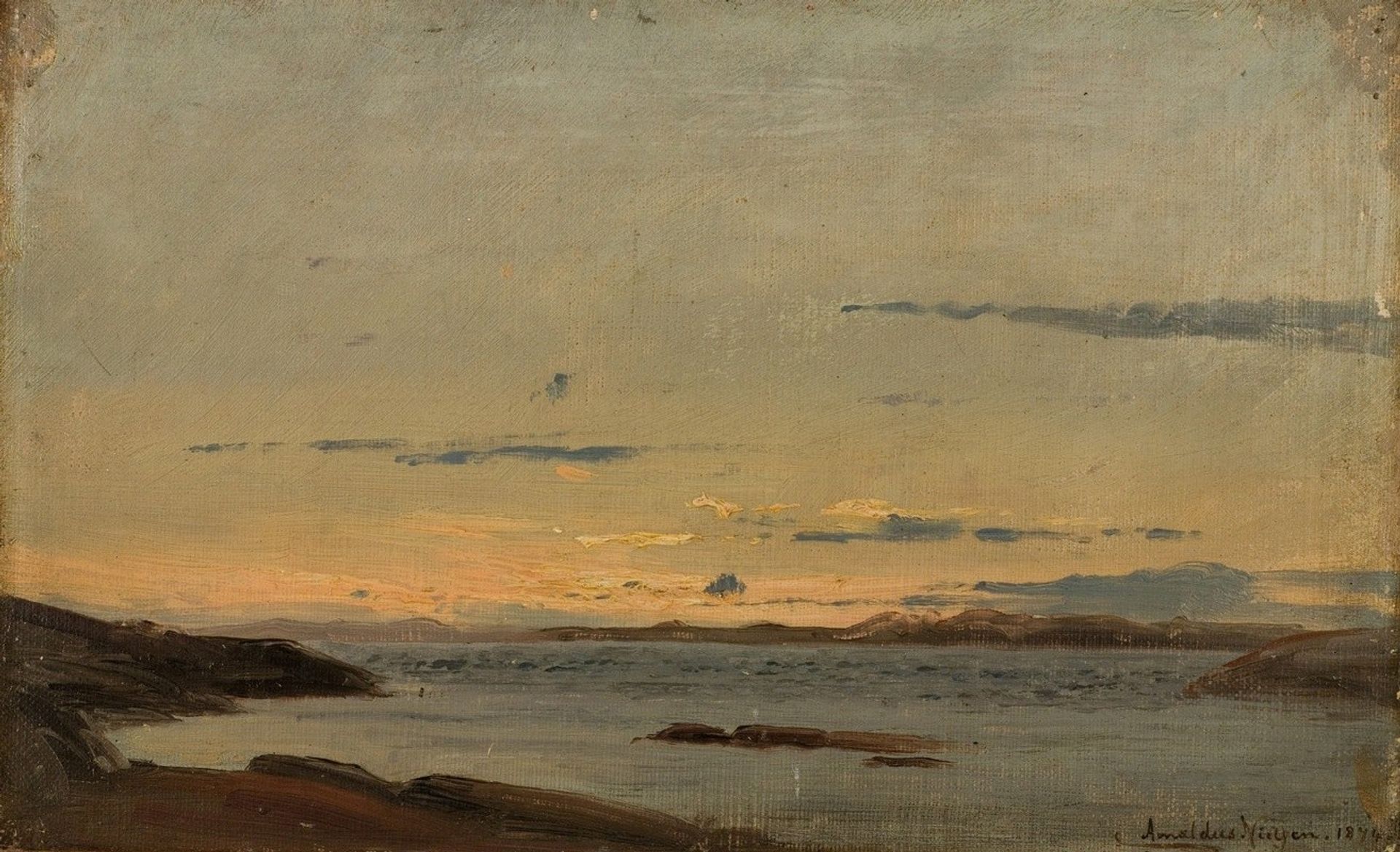 Sommeraften, Hvaler by Amaldus Nielsen