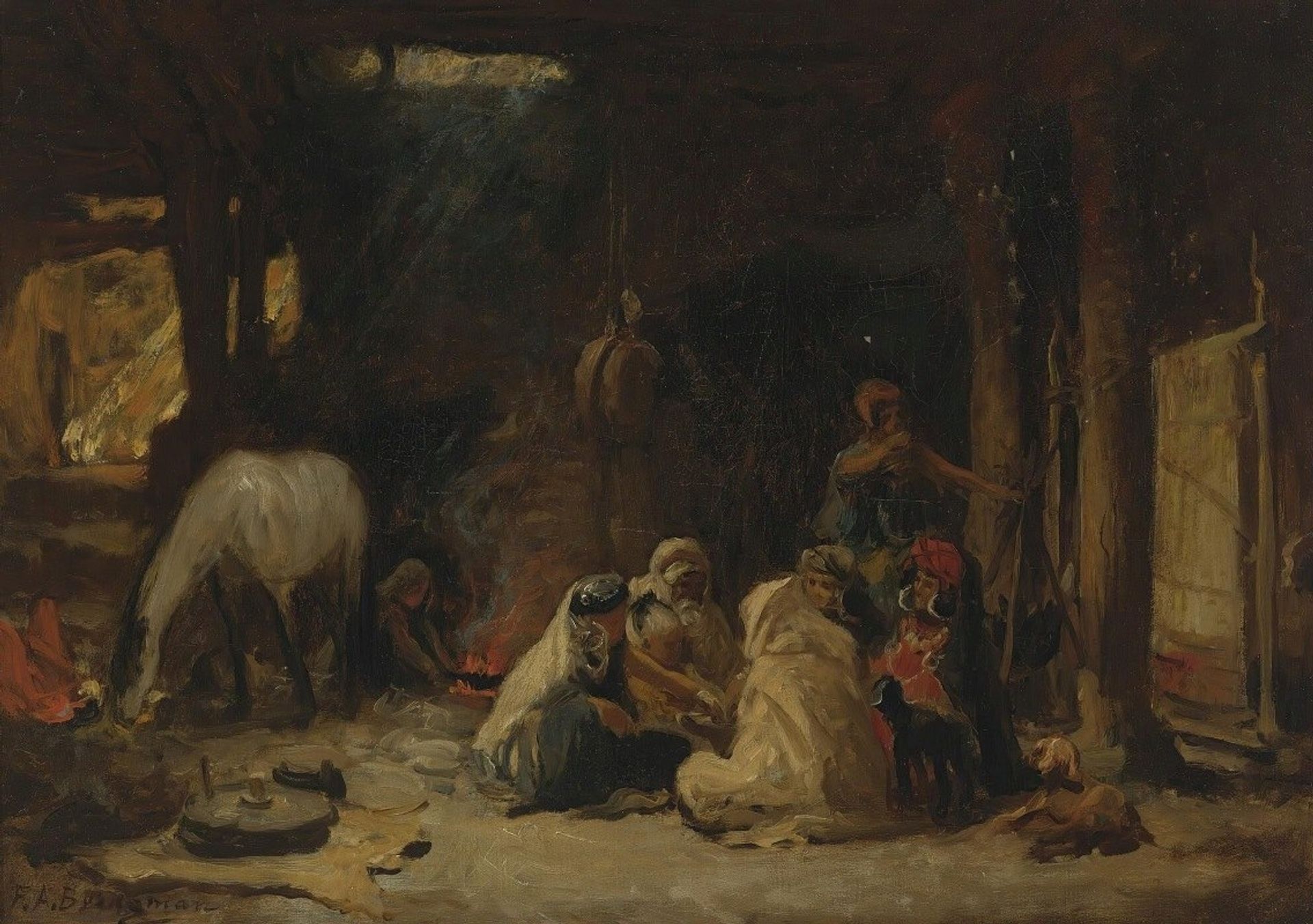 At rest, Algeria by Frederick Arthur Bridgman