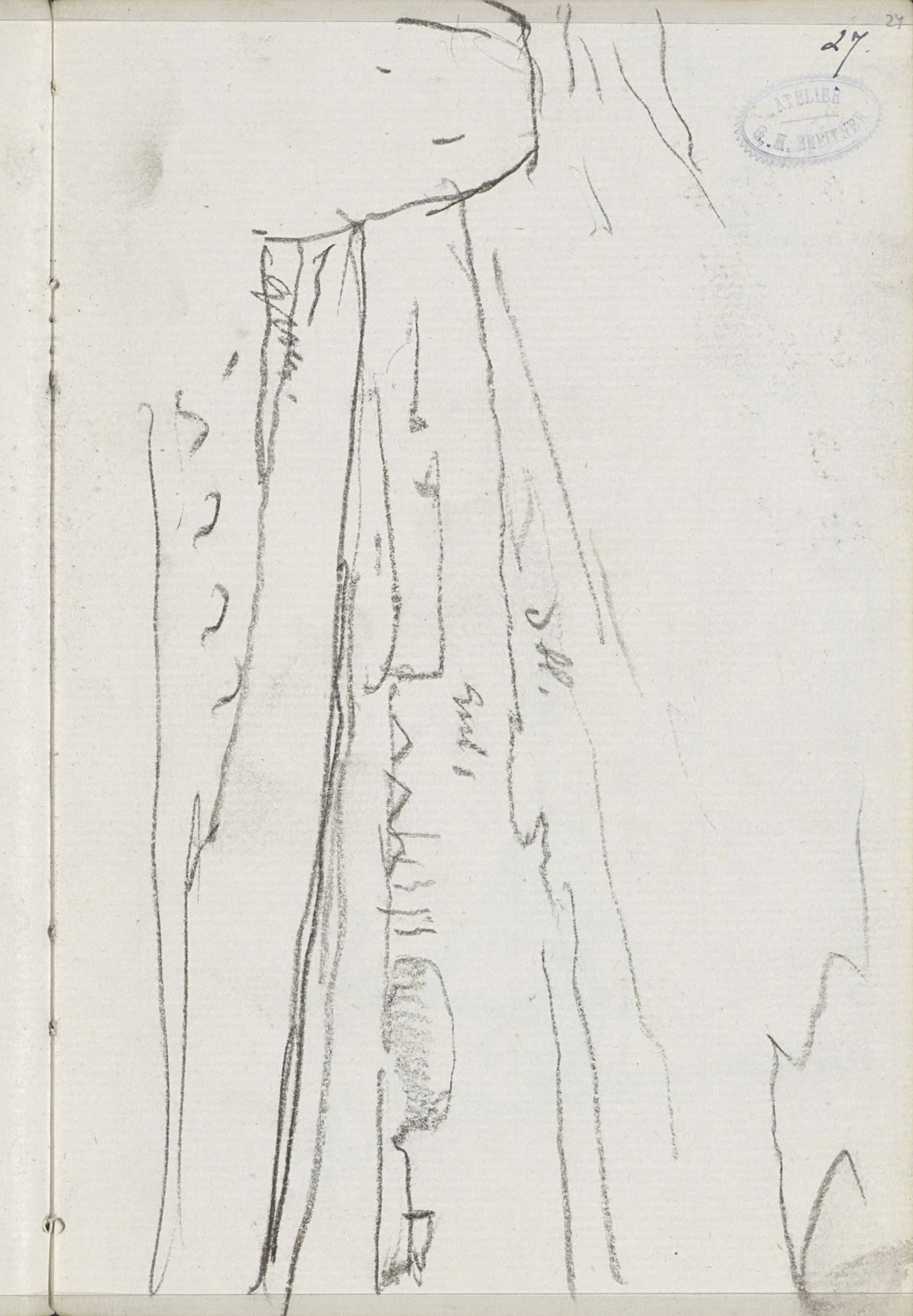 Gezicht in Amsterdam nabij de Helmersbuurt by George Hendrik Breitner