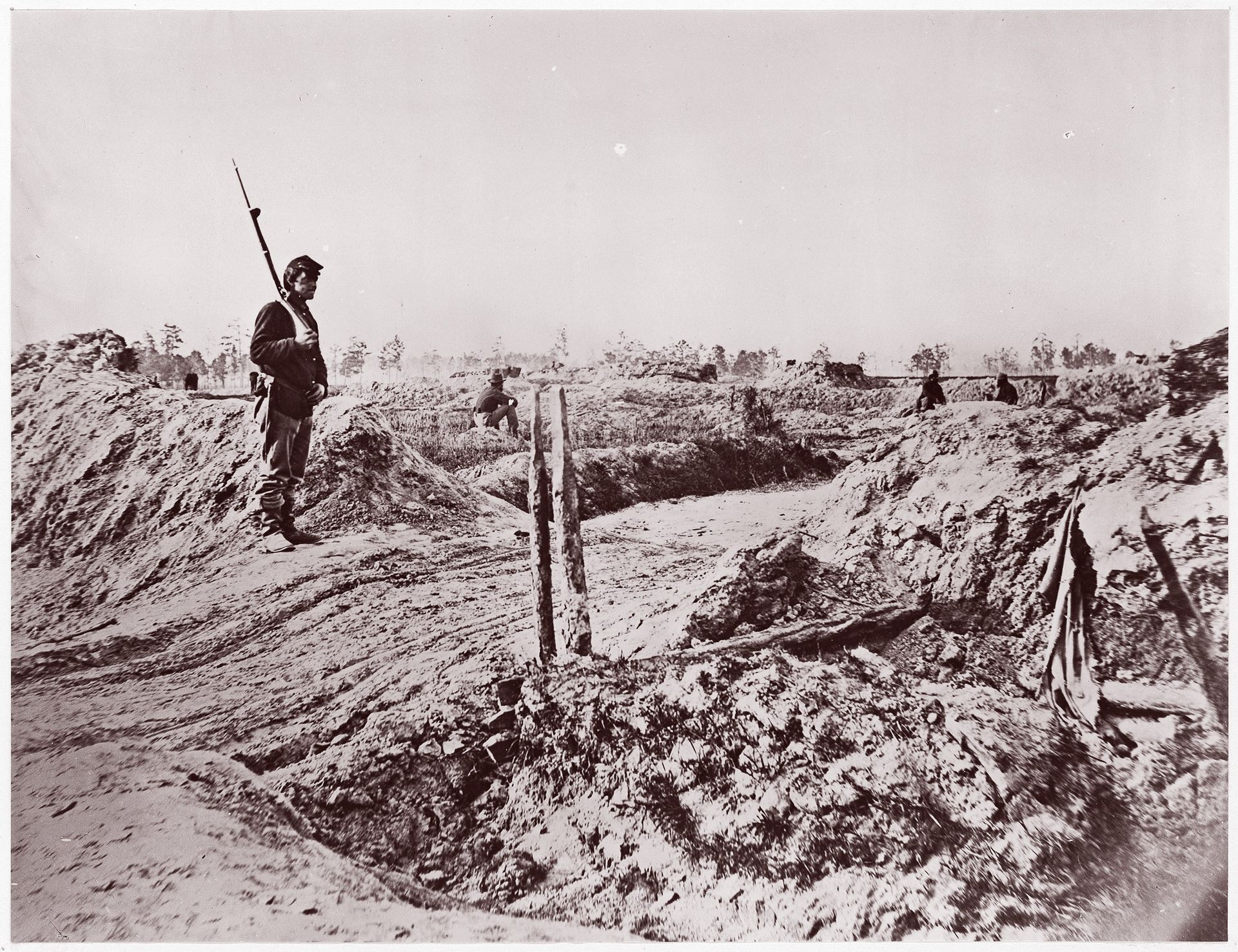 Front of Petersburg Lines by Timothy O'Sullivan