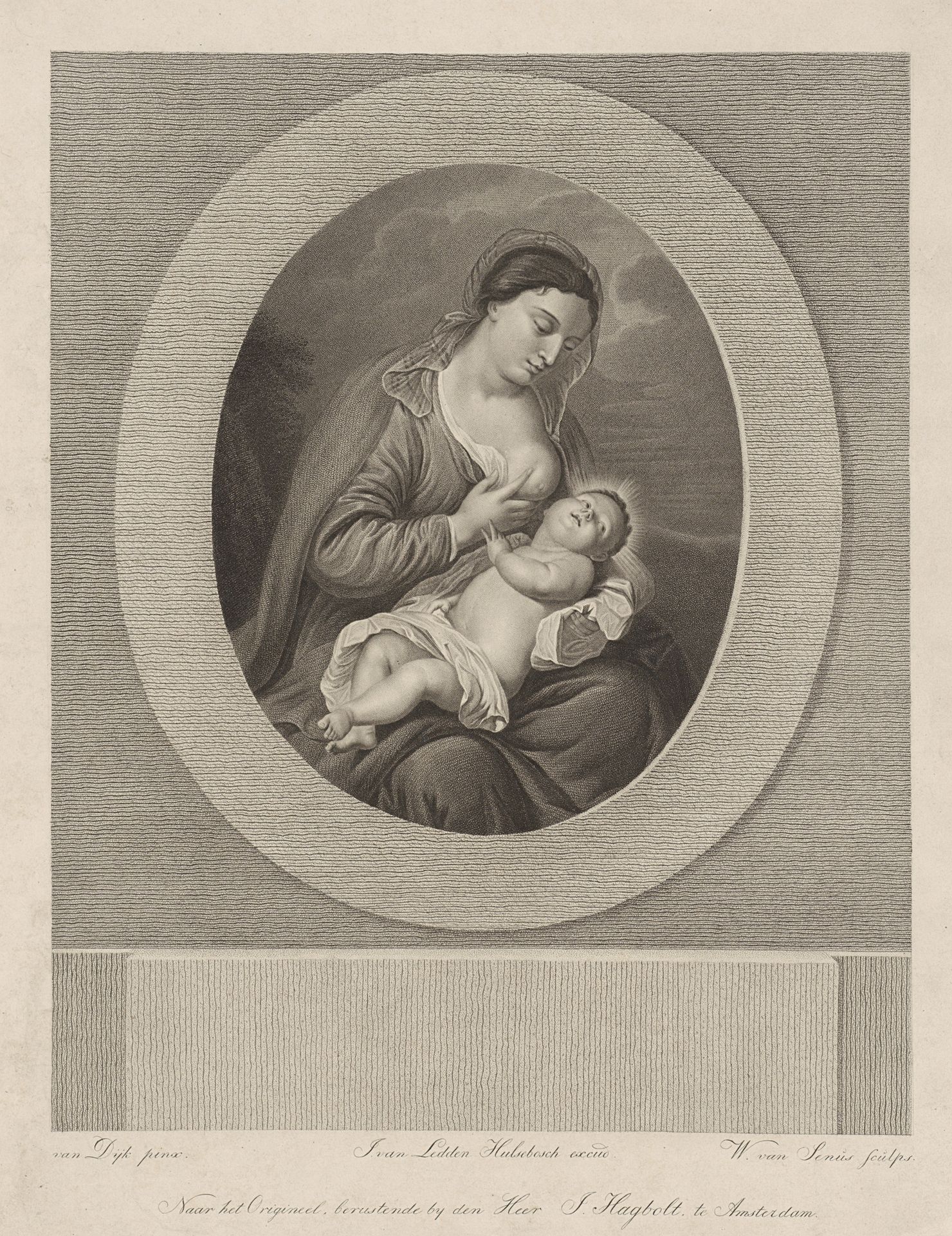 Maria met Christuskind by Willem van Senus