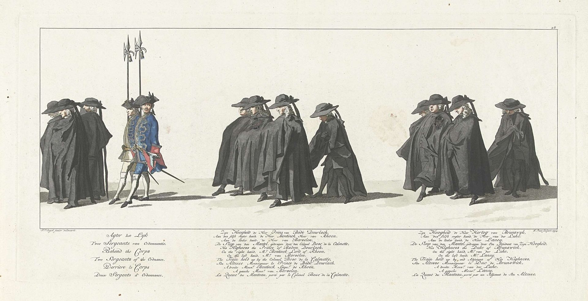Lijkstatie van Willem IV, 1752, plaat 28 by Jan Punt