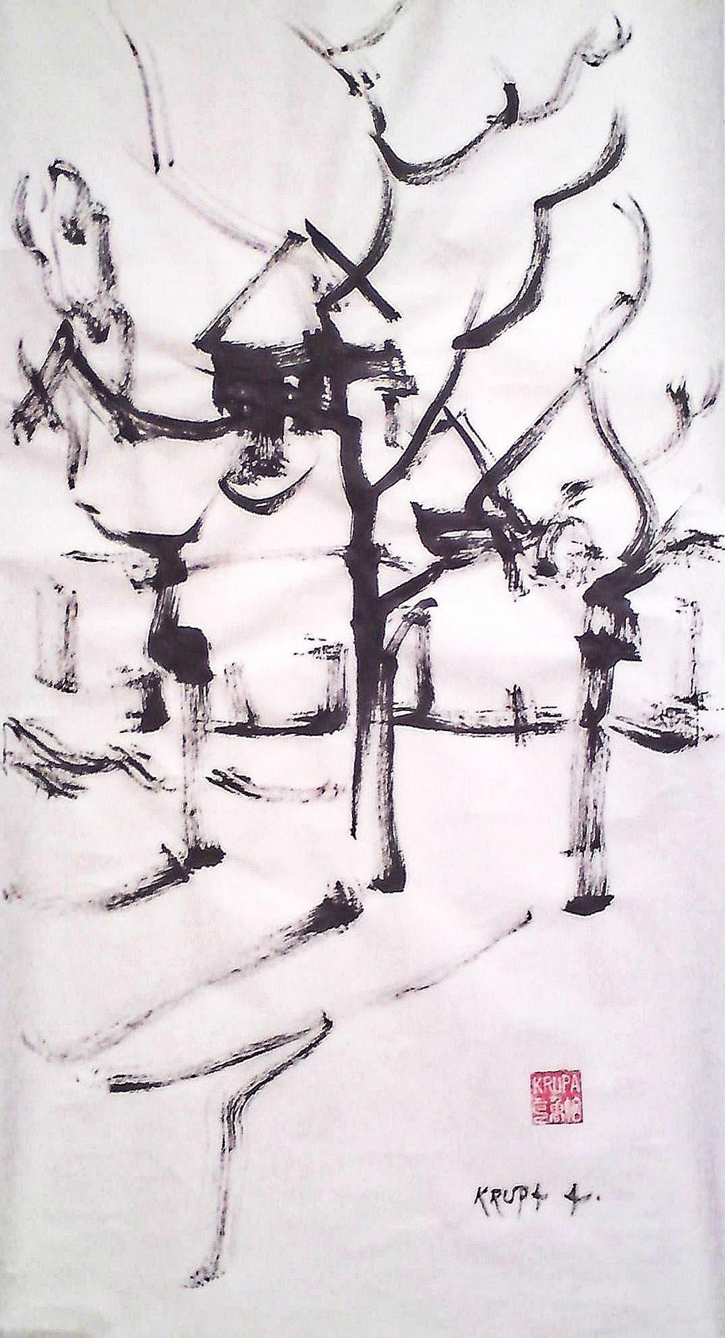 Dubovac Castle en plein-air by Alfred Freddy Krupa