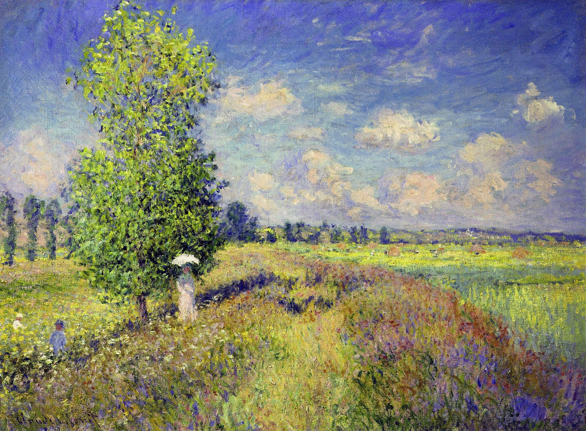 The Summer, Poppy Field by Claude Monet