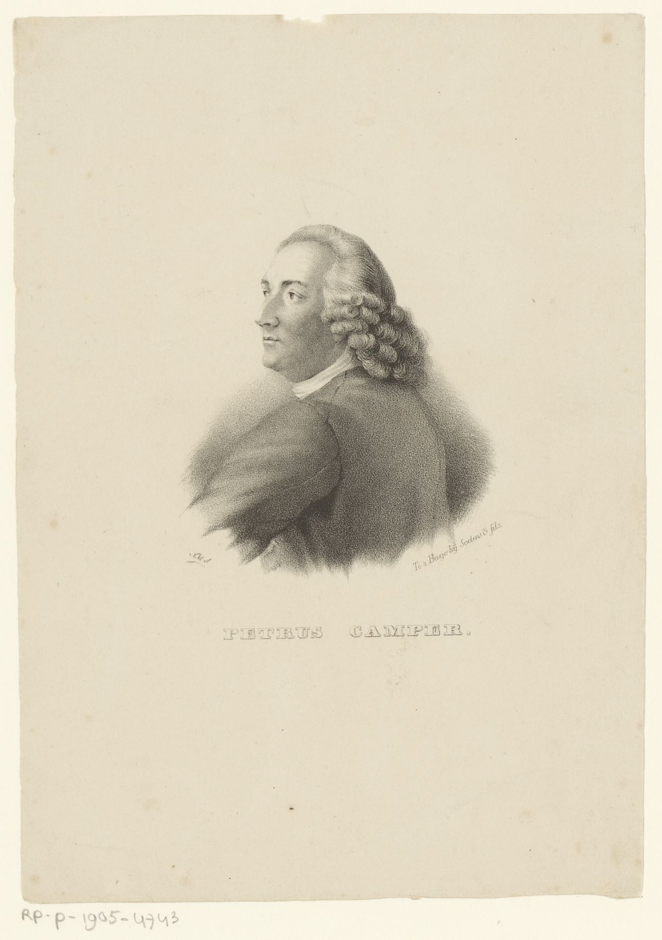 Portret van Petrus Camper by N.M. Schild