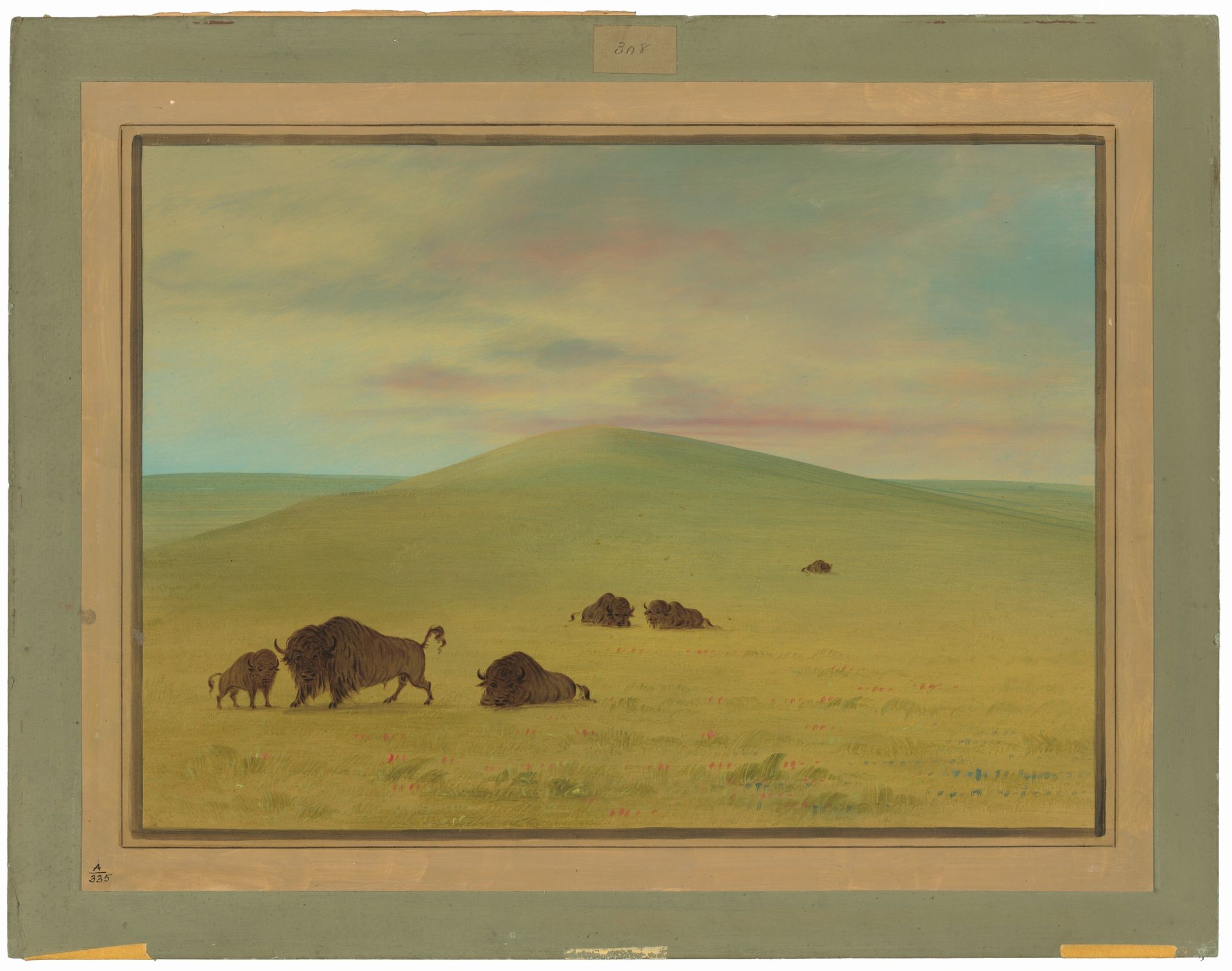 American Pasturage - Prairies of the Platte by George Catlin