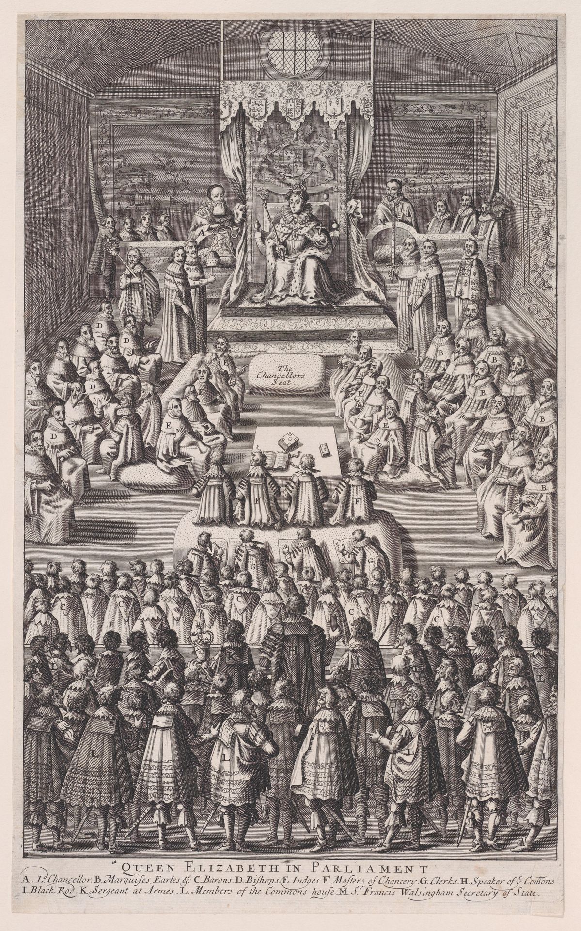 Queen Elizabeth in Parliament by Anonymous