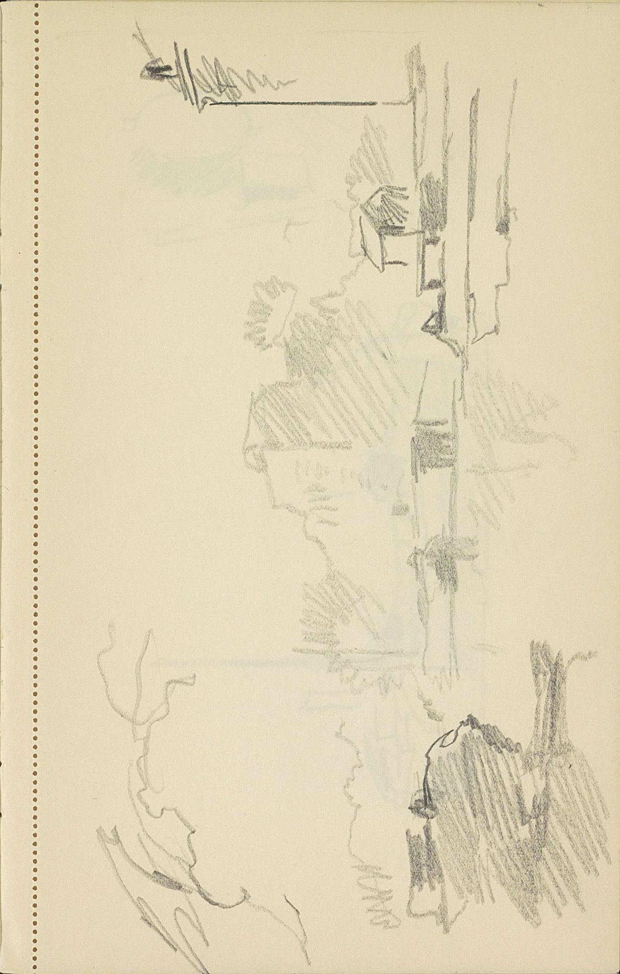 Gezicht op een kade by Cornelis Vreedenburgh