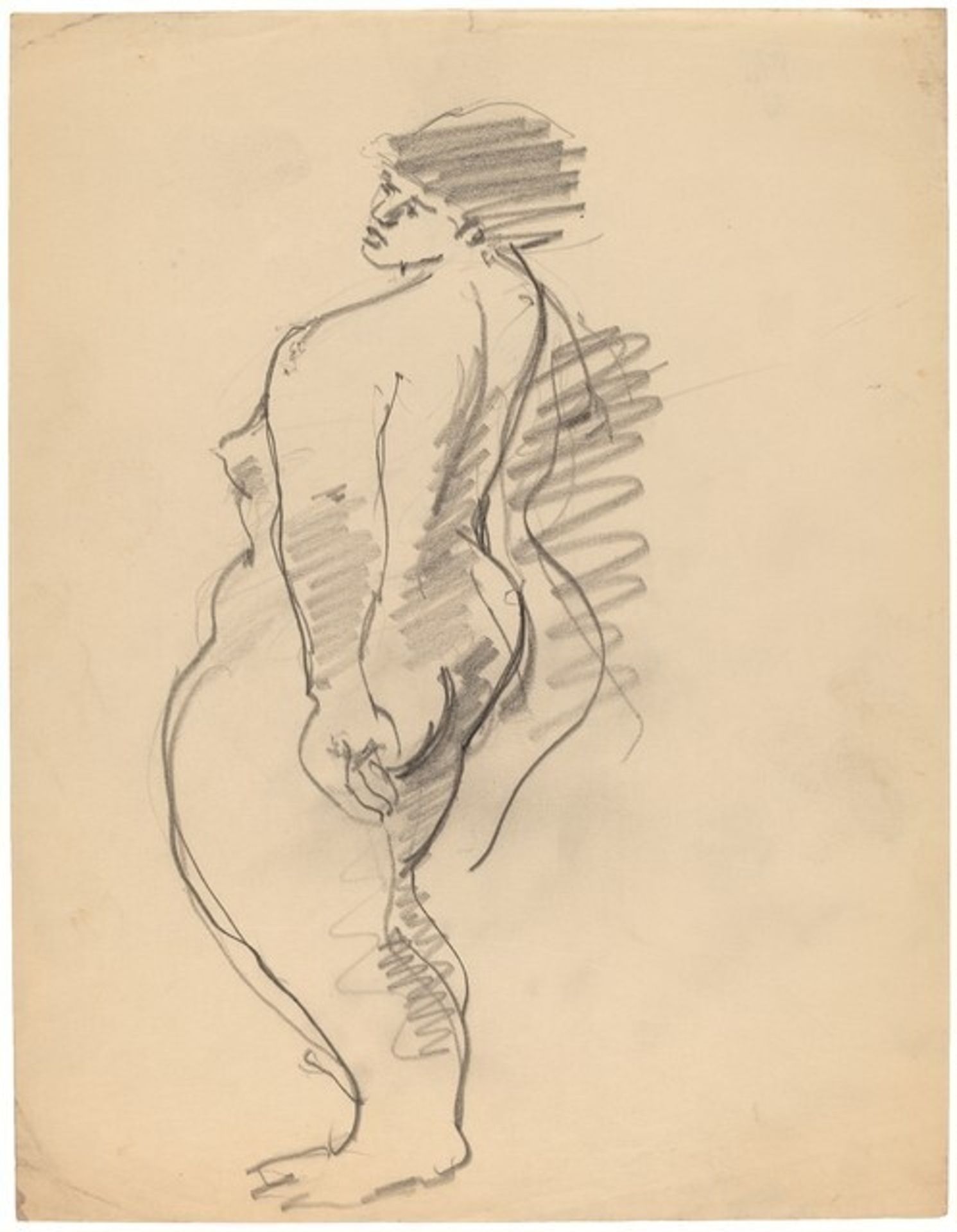 Standing Nude Turned to the Left, Head Sideways by Mark Rothko