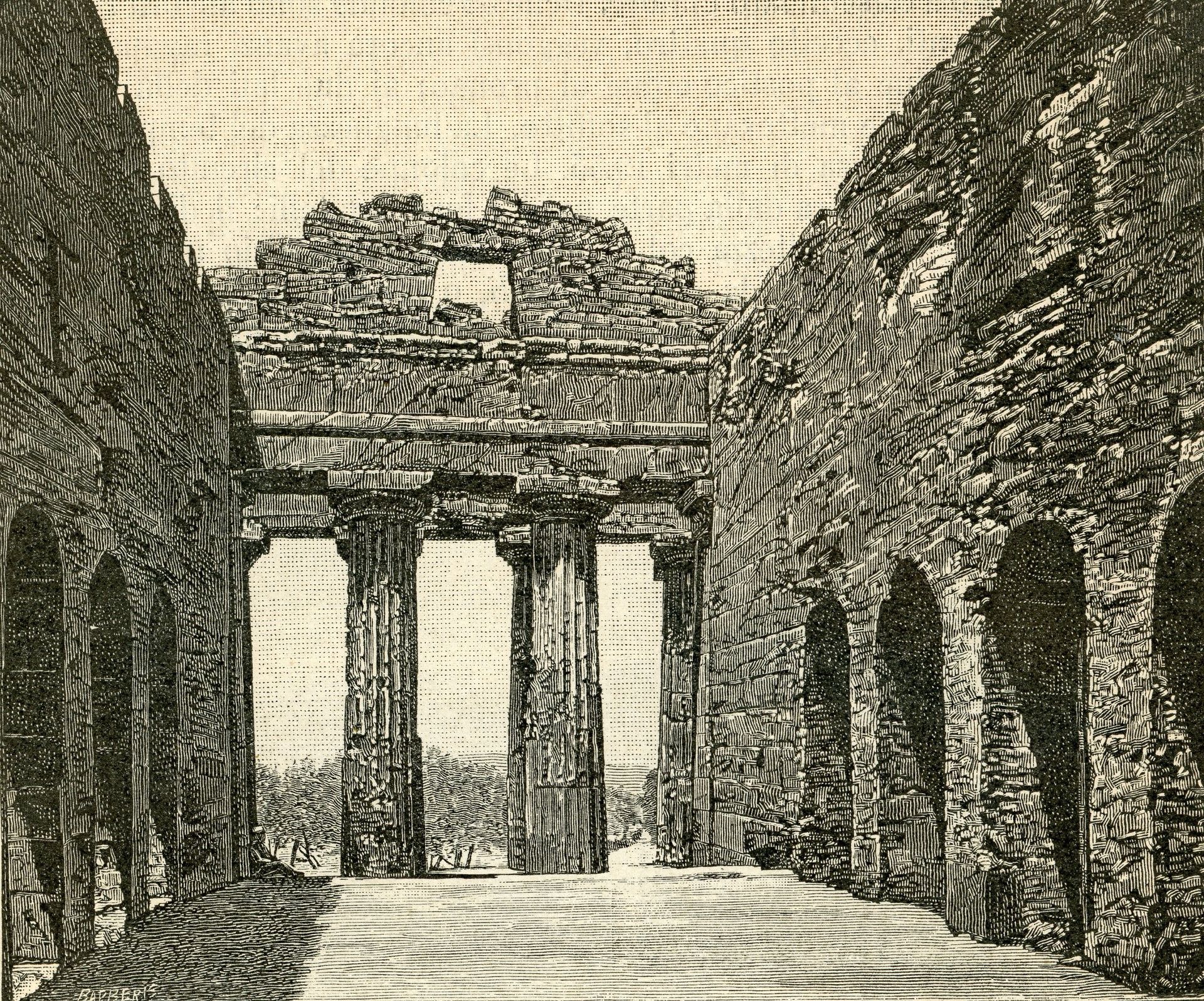 Interno Del Tempio Della Concordia by Giuseppe Barberis