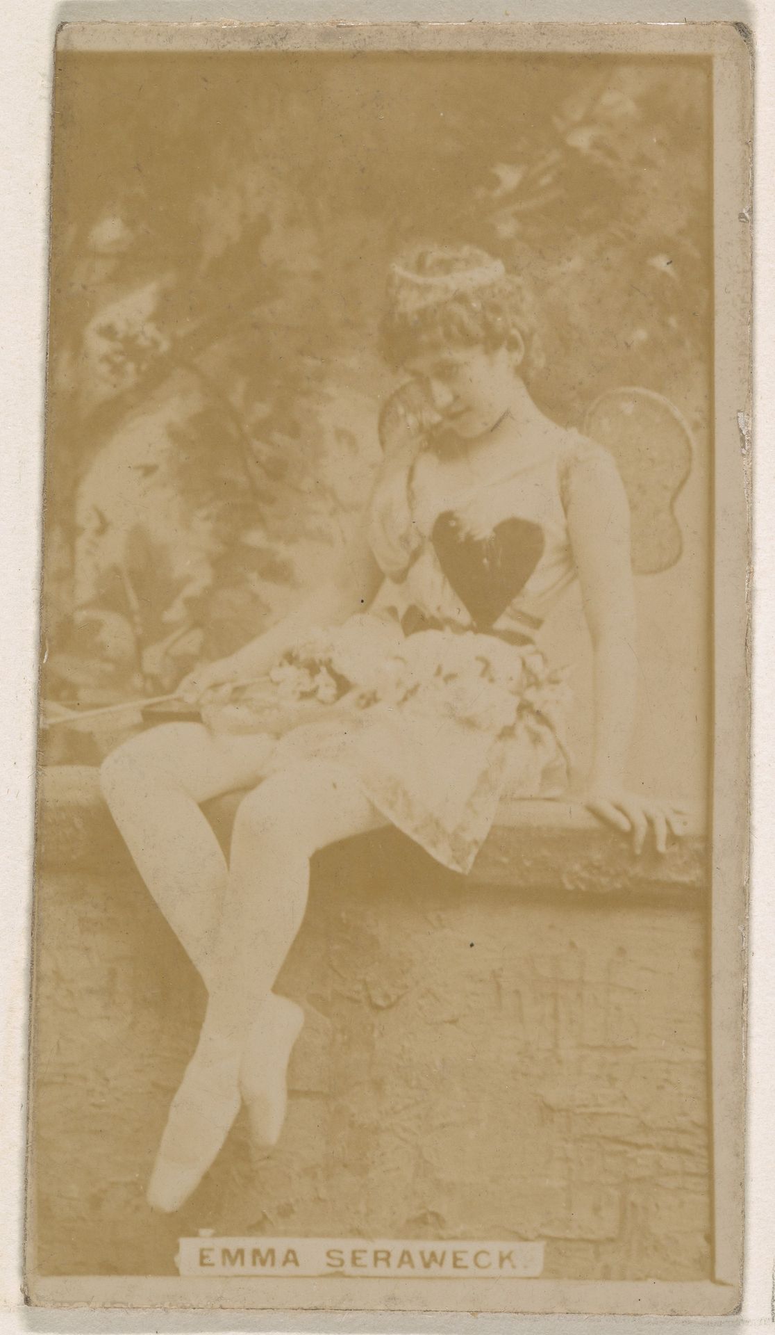 Emma Seraweck, from the Actresses series (N245) issued by Kinney Brothers to promote Sweet Caporal Cigarettes by Kinney Brothers Tobacco Company