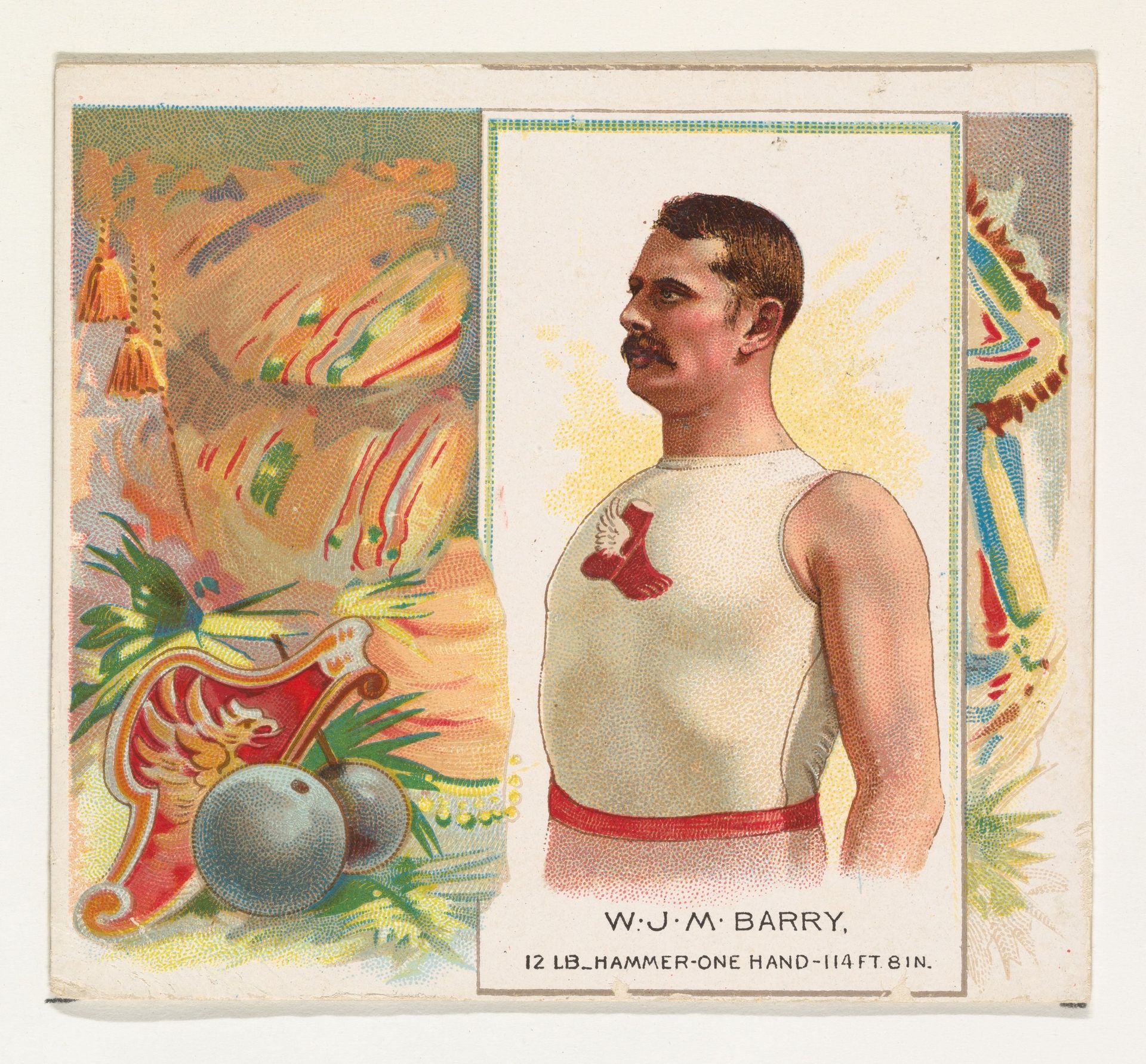 W.J.M. Barry, Hammer Throw, from World's Champions, Second Series (N43) for Allen & Ginter Cigarettes by Allen & Ginter