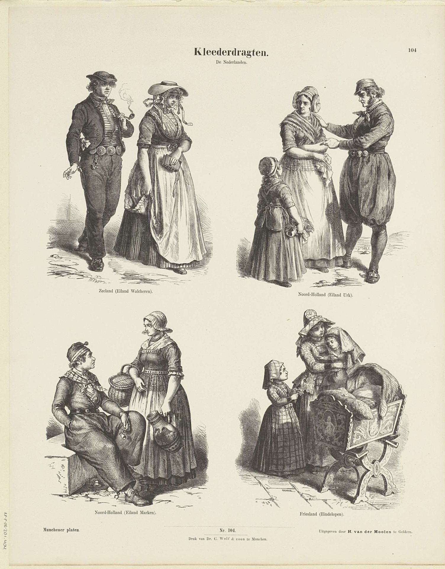 Volkskleederdragten / De Nederlanden by Ernst Fröhlich