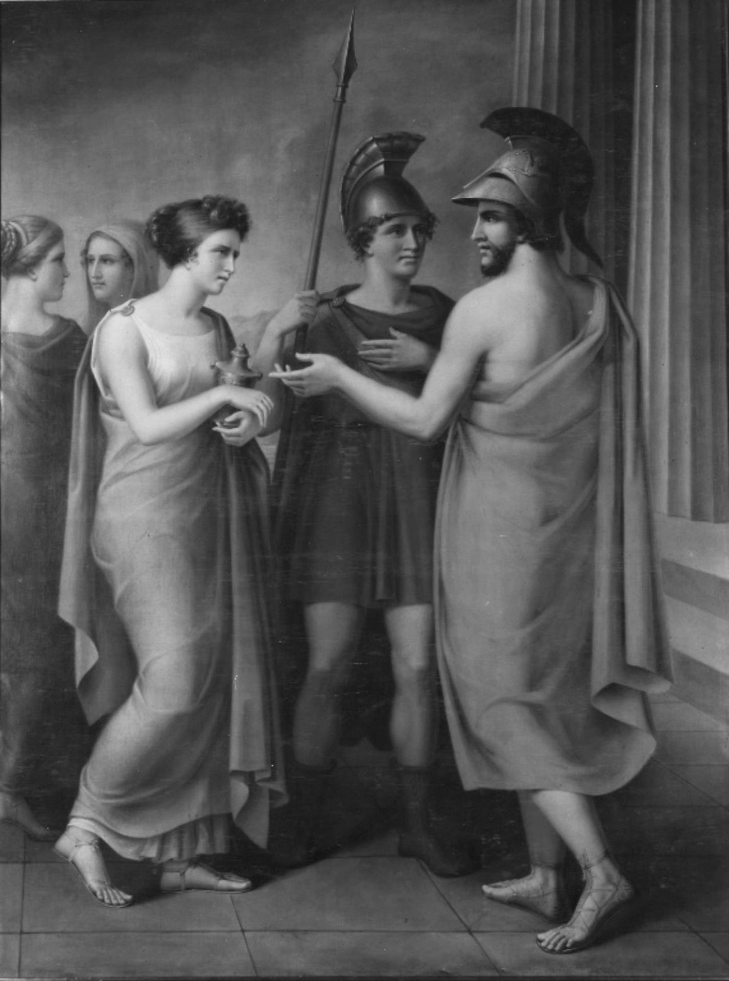 Elektras møde med Orestes og Pylades efter Agamemnons død by Carl Goos