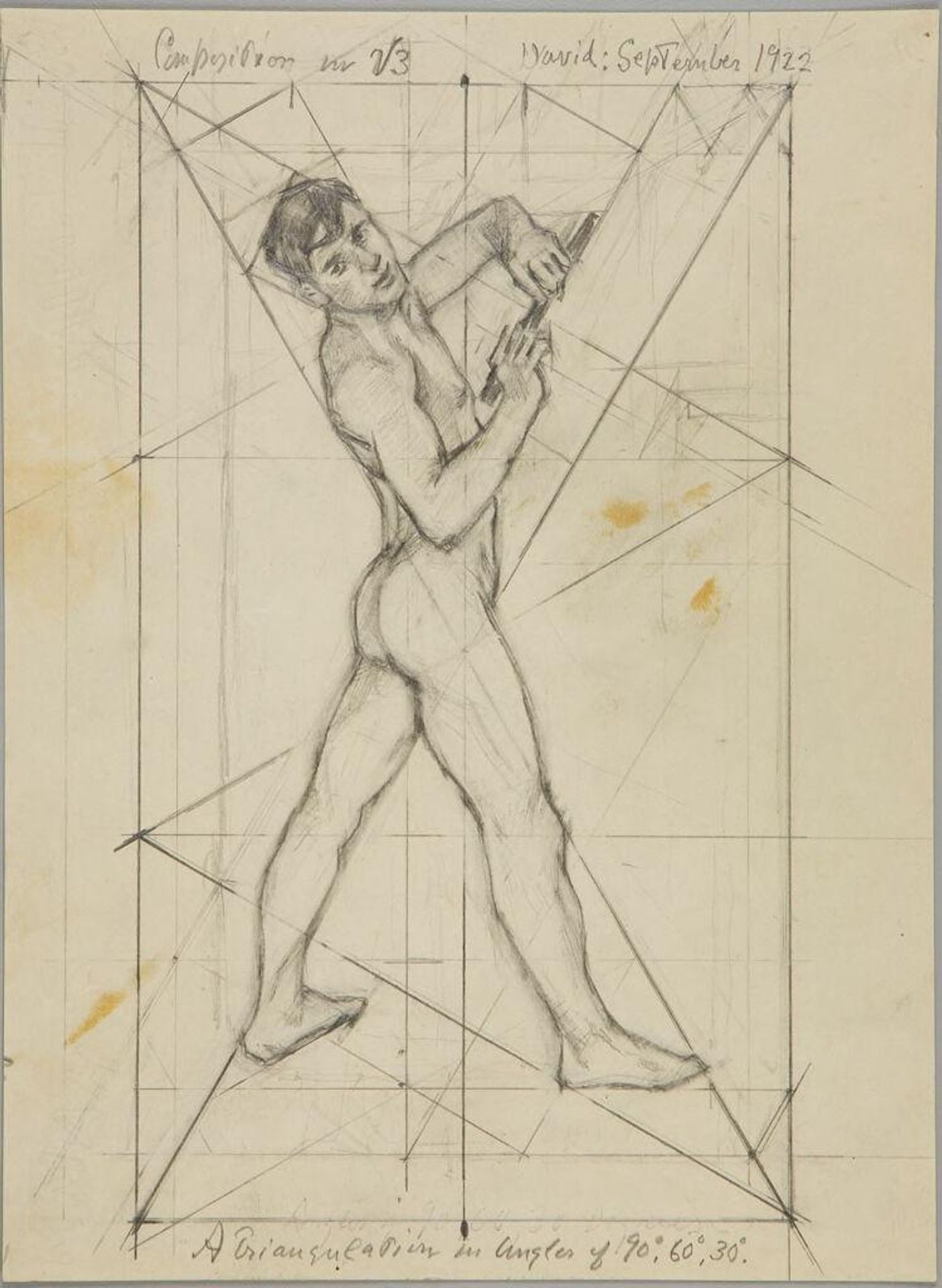 Standing Sketch of David by Denman Waldo Ross