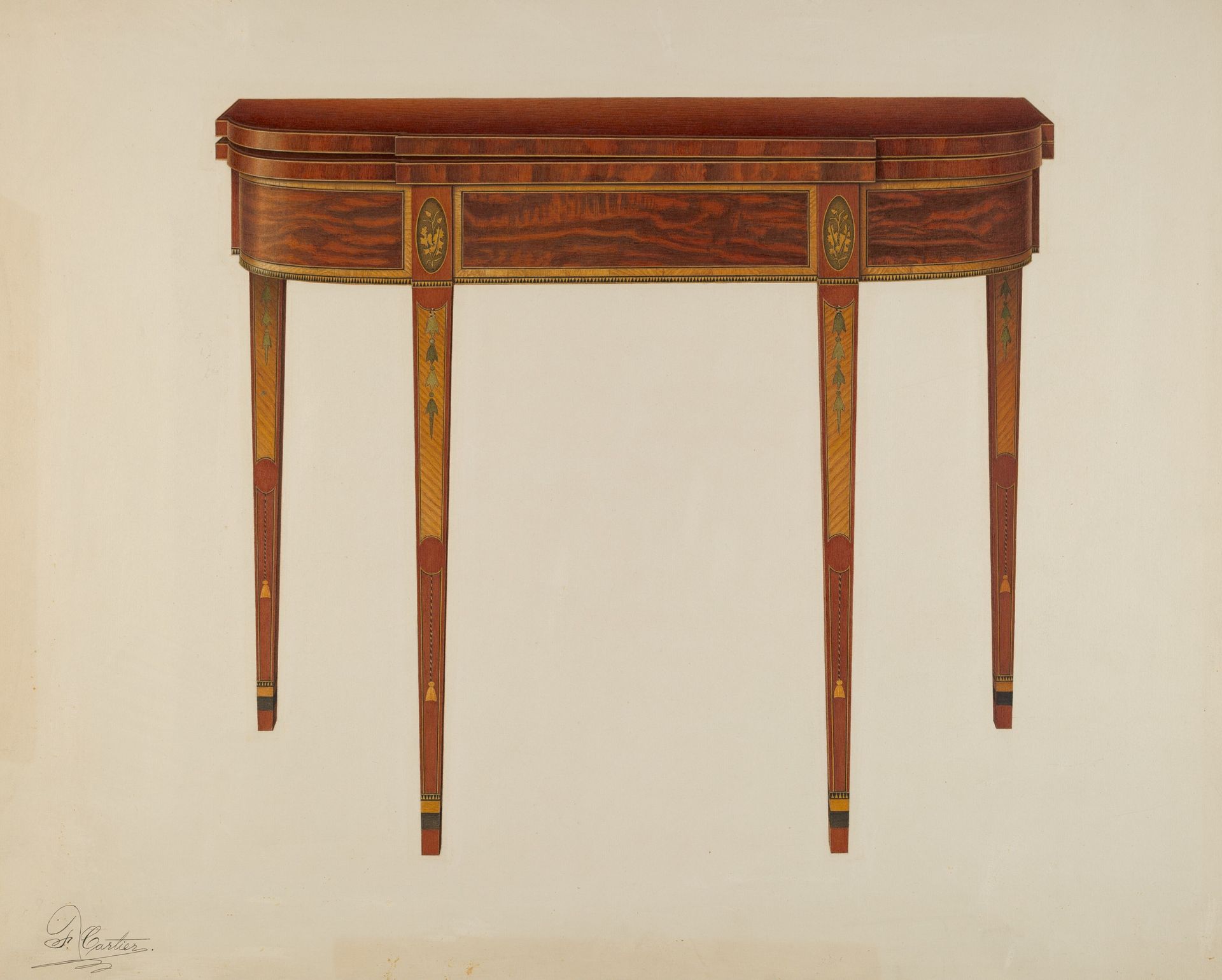 Card Table by Ferdinand Cartier