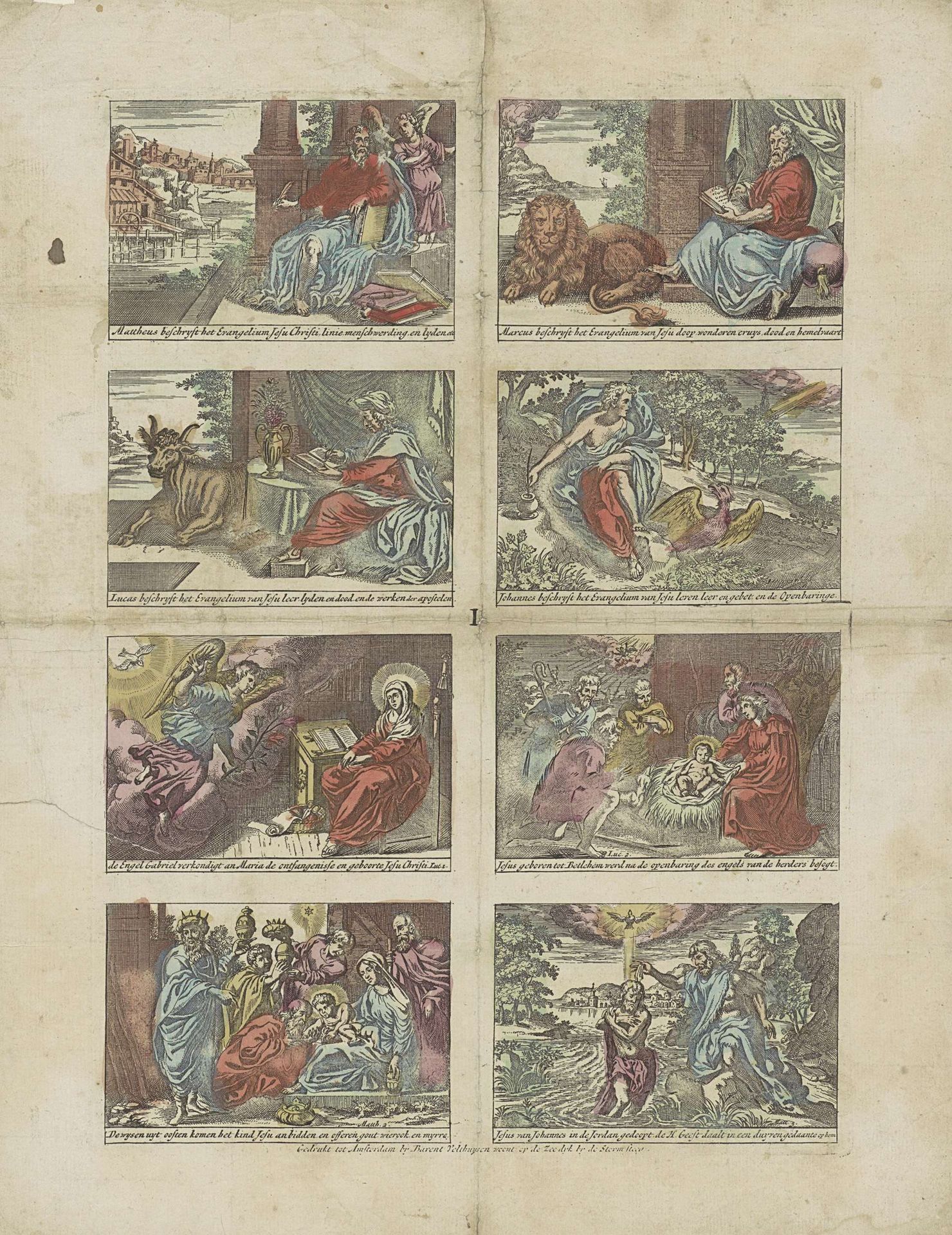 Evangelisten en het leven van Christus by Barent Velthuysen