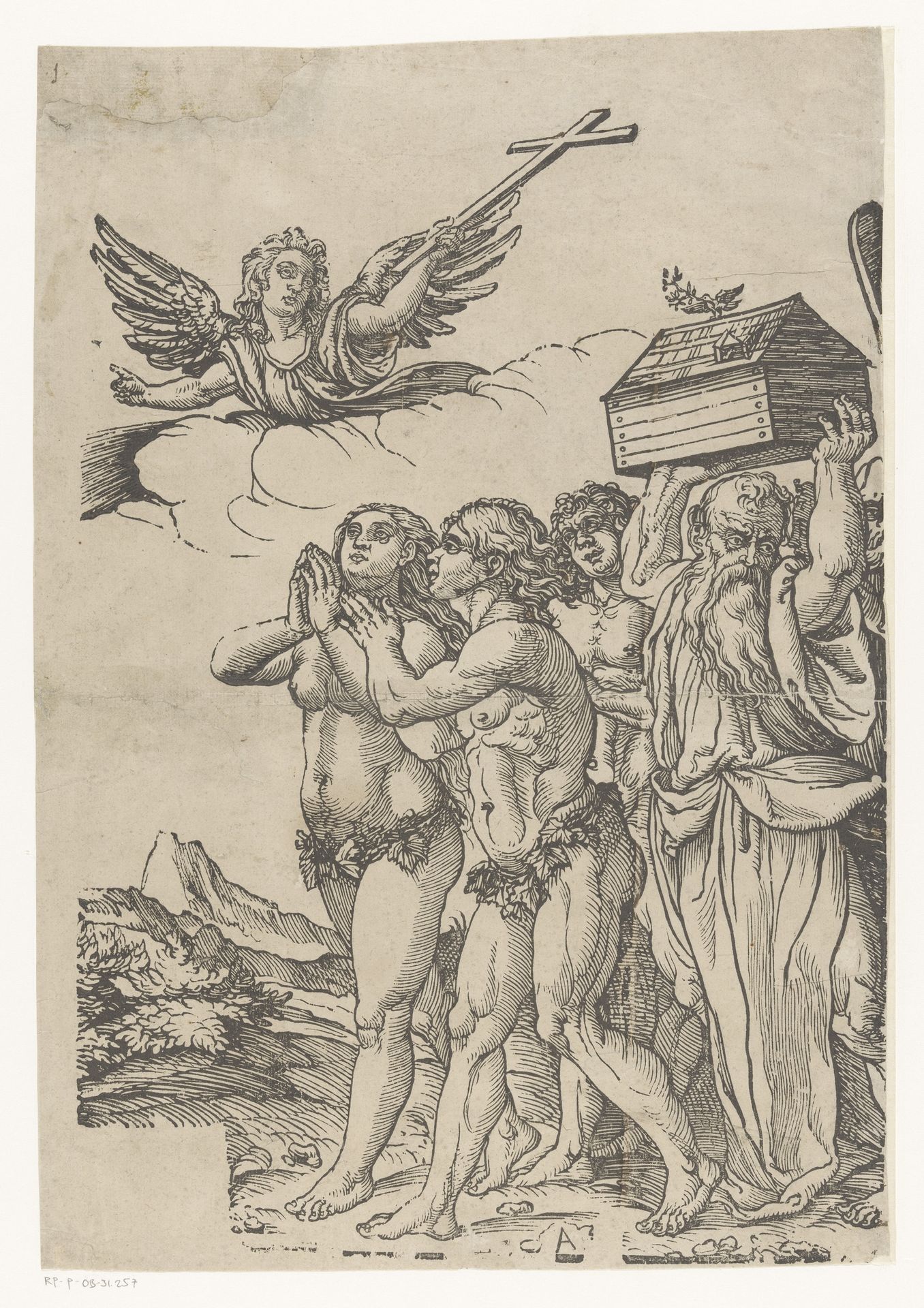 Triomf van Christus (eerste deel) by Andrea Andreani