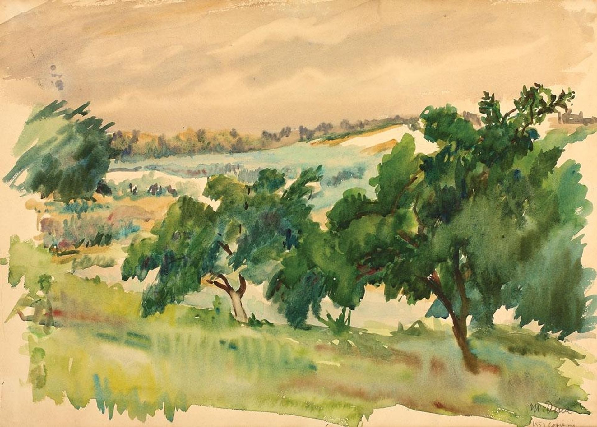 Spring Landscape by Medi Wechsler Dinu