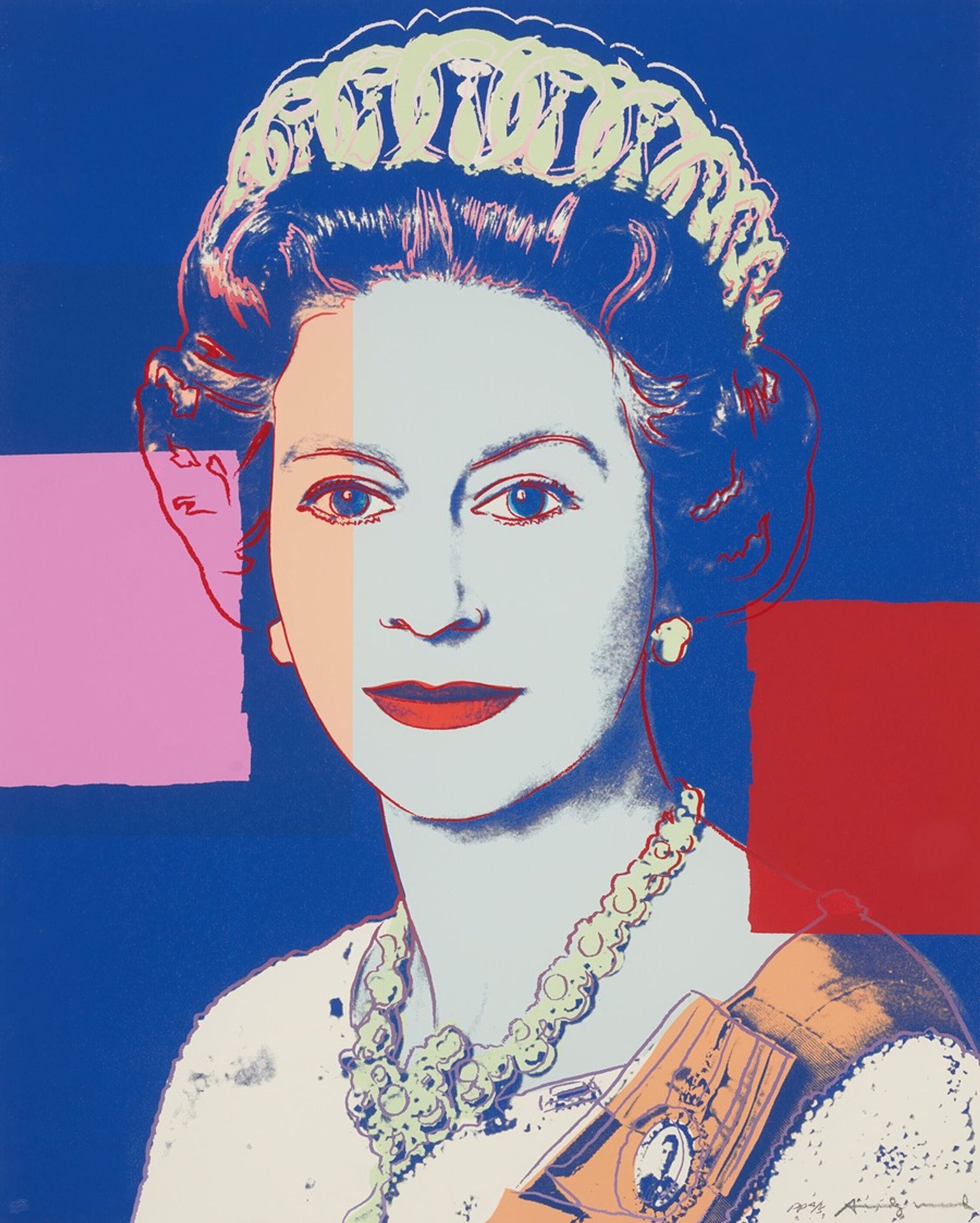 Queen Elizabeth II of the United Kingdom, from Reigning Queens by Andy Warhol