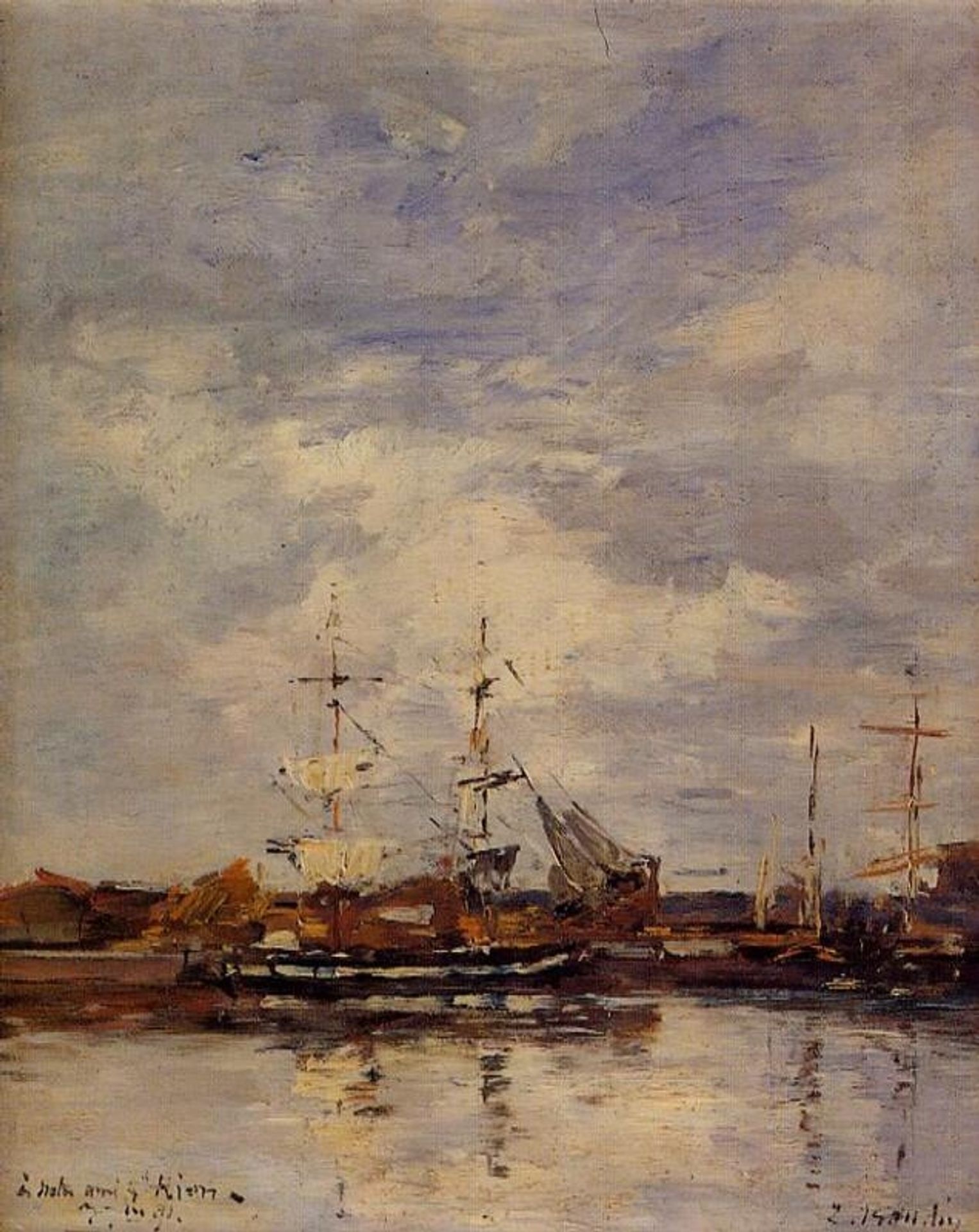 Deauville Harbor - Eugène Boudin | Artera