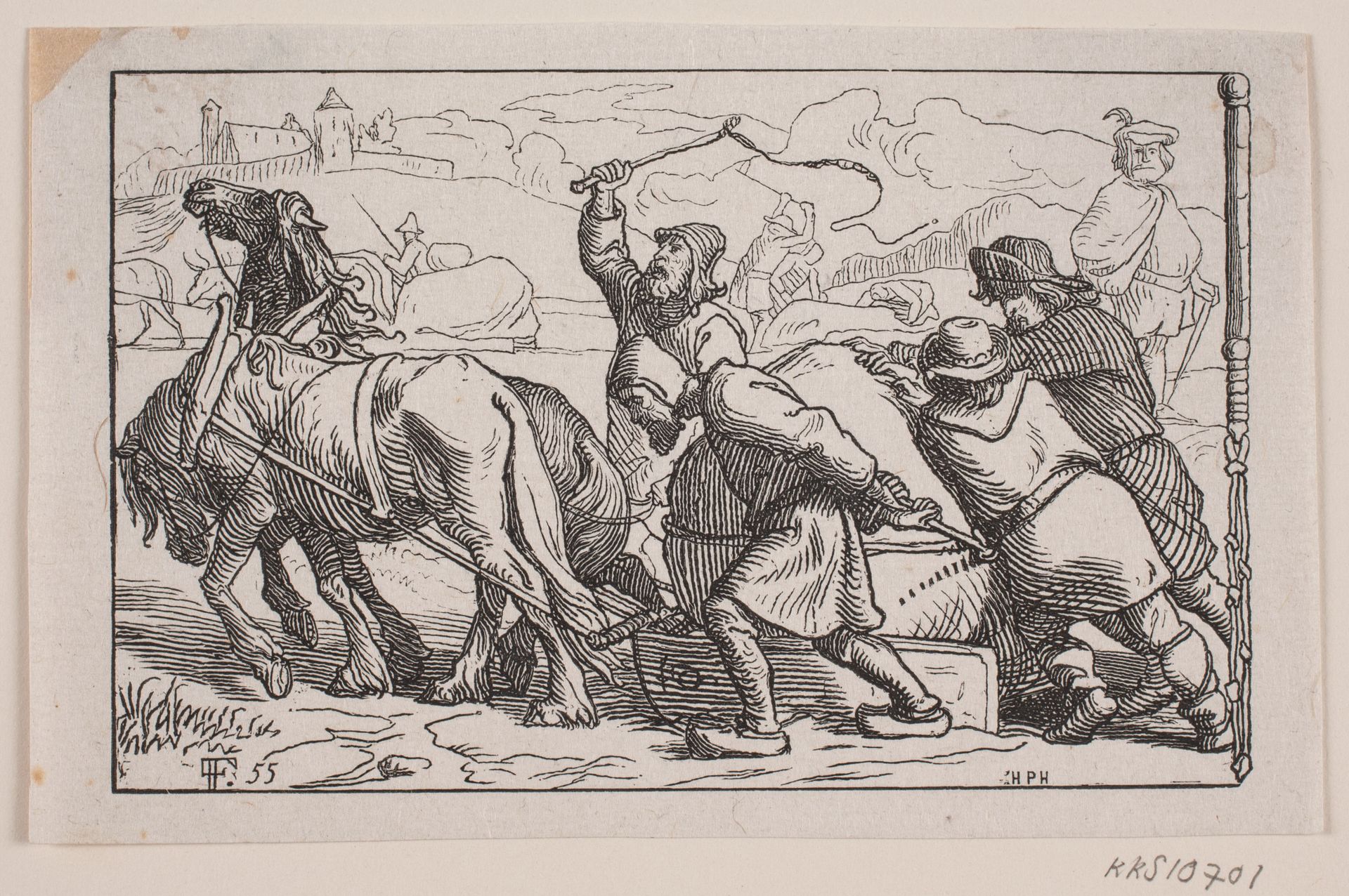 "Kalø Ruiner" af A. Fabricius by H.P. Hansen