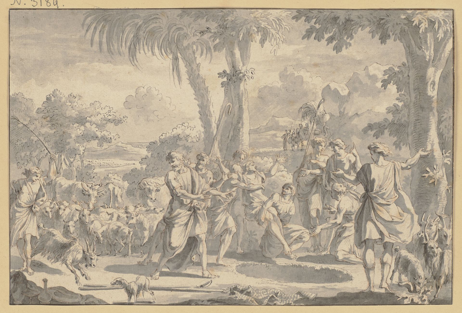 Josef wird von seinen Brüdern in die Grube geworfen by Richard van Orley