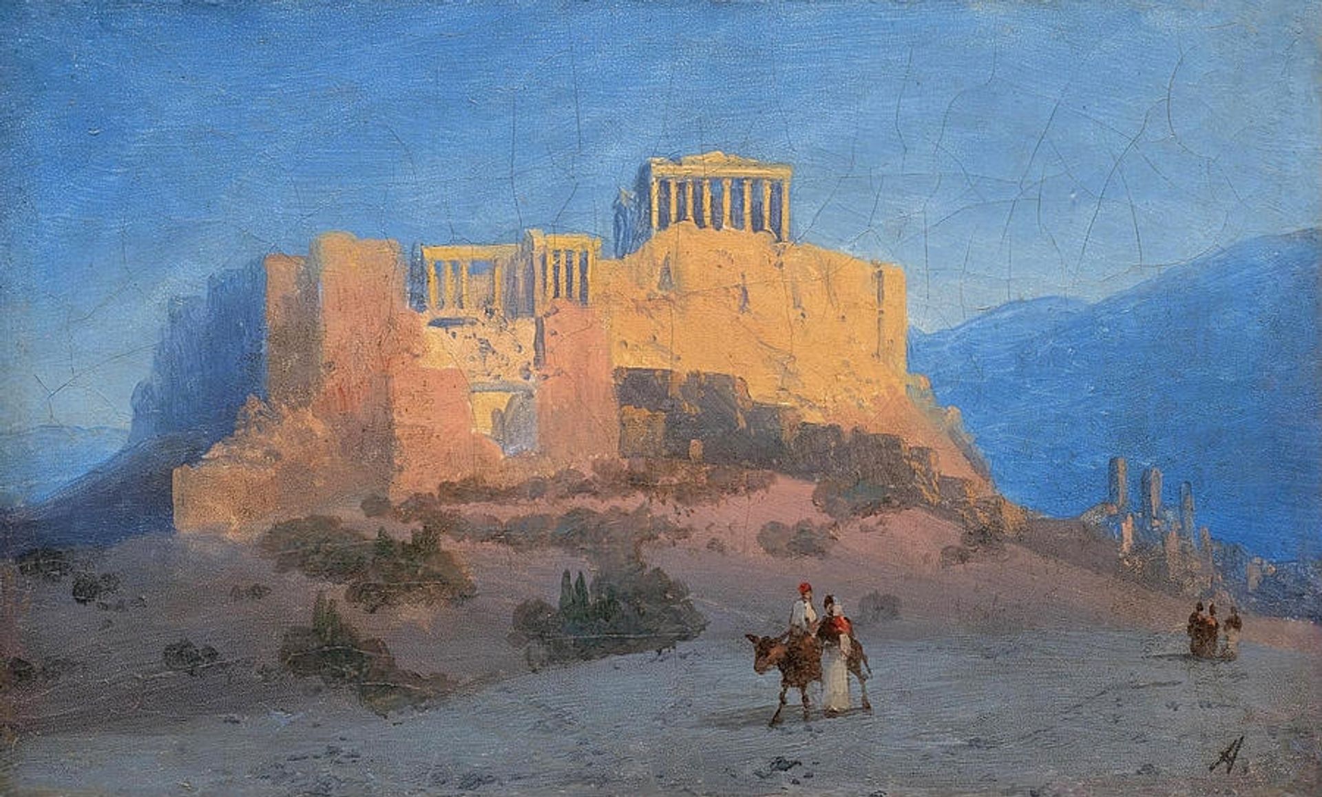 View of the Acropolis by Ivan Konstantinovich Aivazovsky