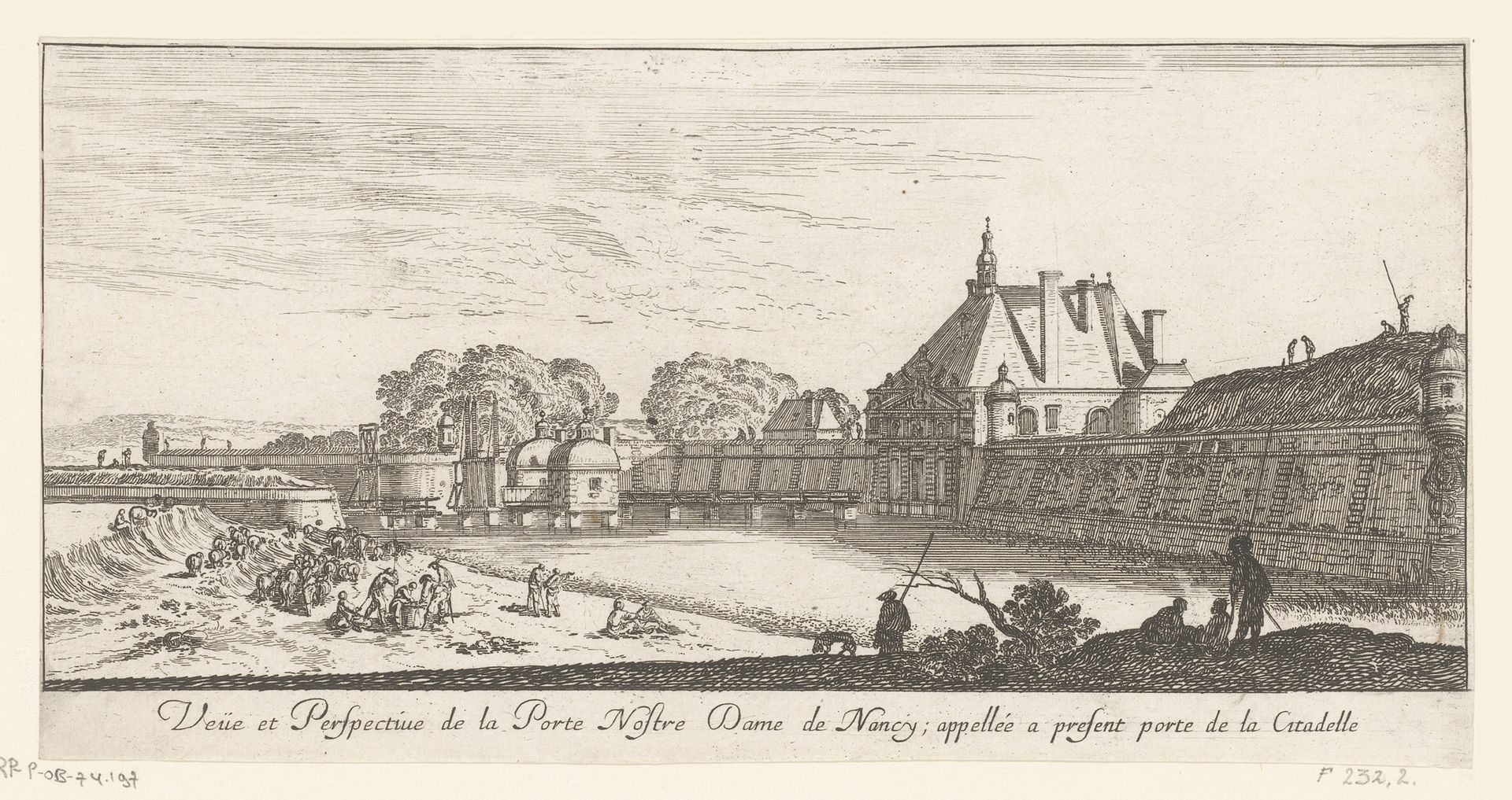 Gezicht op de Onze-Lieve-Vrouwepoort van Nancy by Israel Silvestre