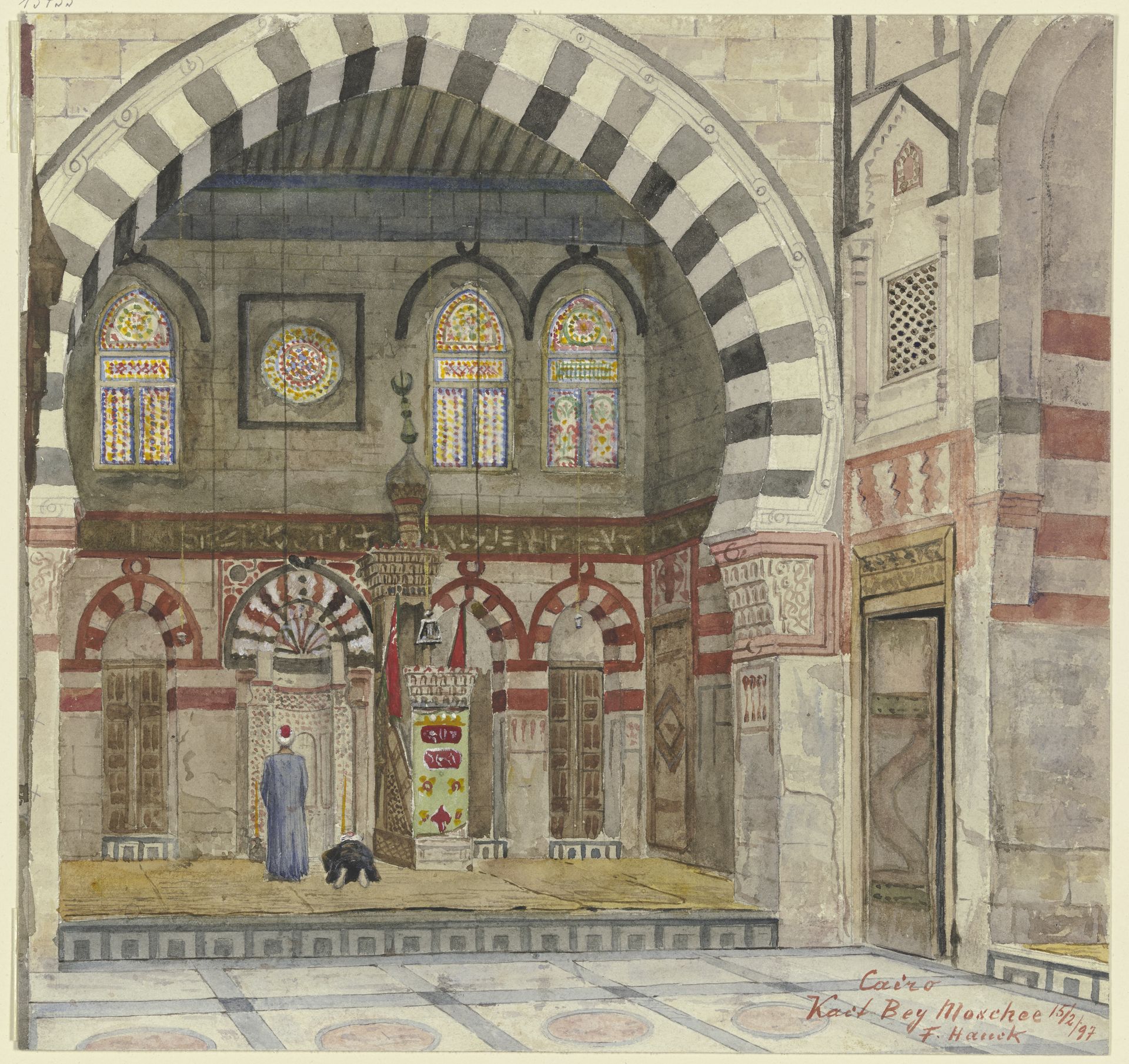 Kait Bey Mosque in Cairo by Fritz Hauck