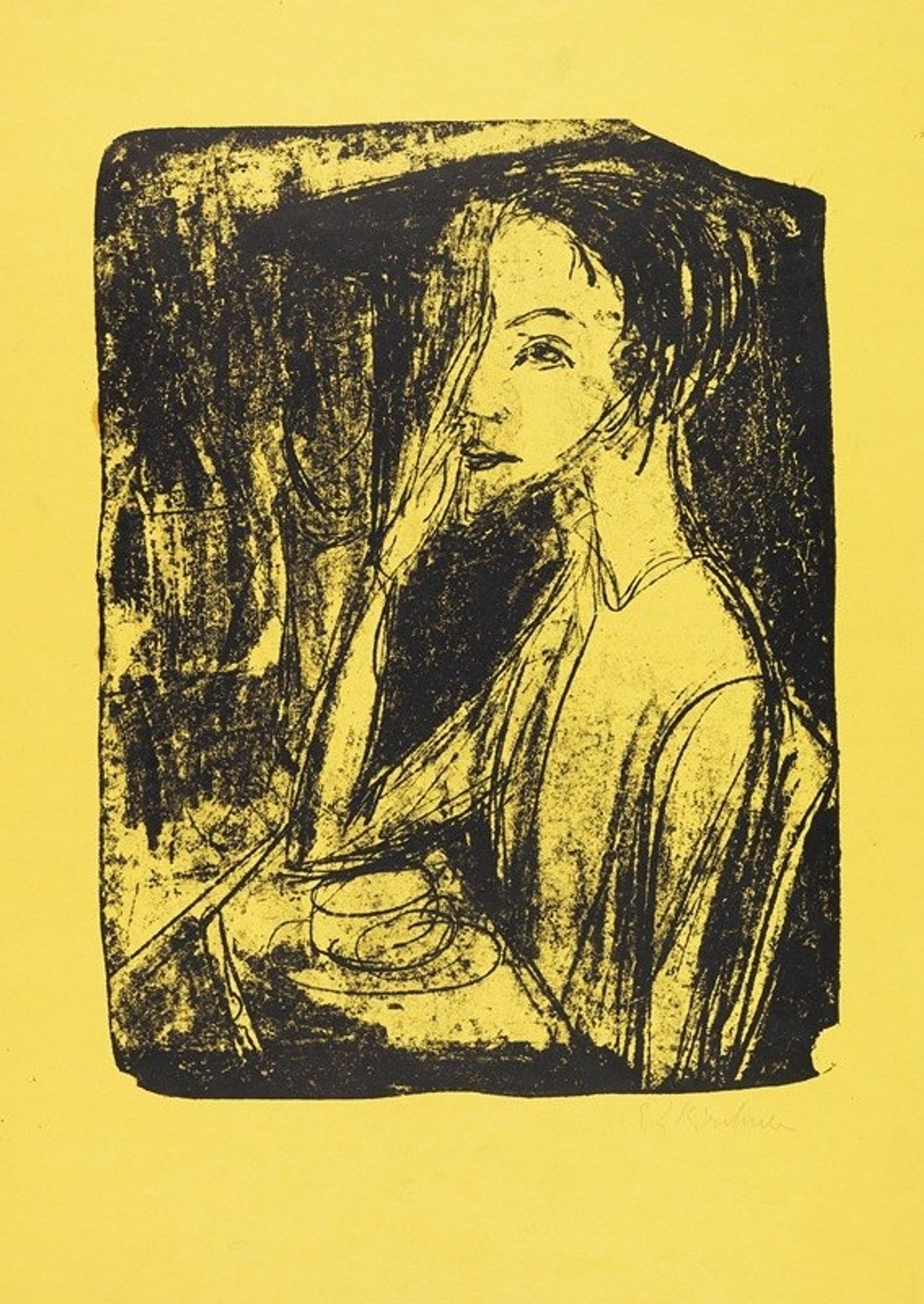 Bildnis Frau Nelly Fehr by Ernst Ludwig Kirchner
