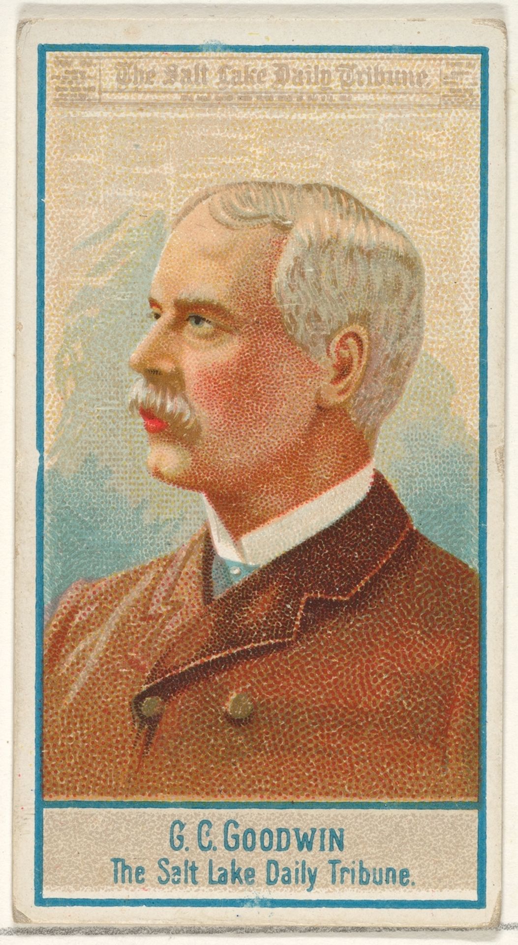 G.C. Goodwin, The Salt Lake City Tribune, from the American Editors series (N1) for Allen & Ginter Cigarettes Brands by Allen & Ginter