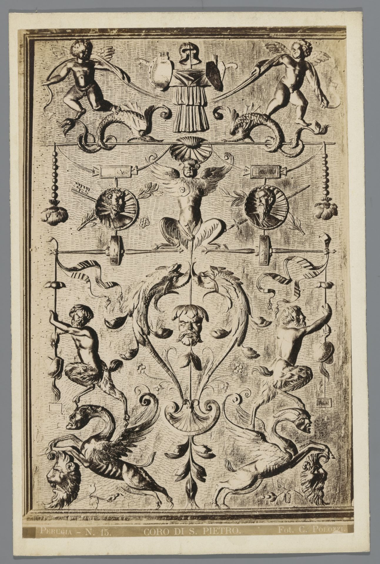 Reliëf in de San Pietro te Perugia by C. Polozzi