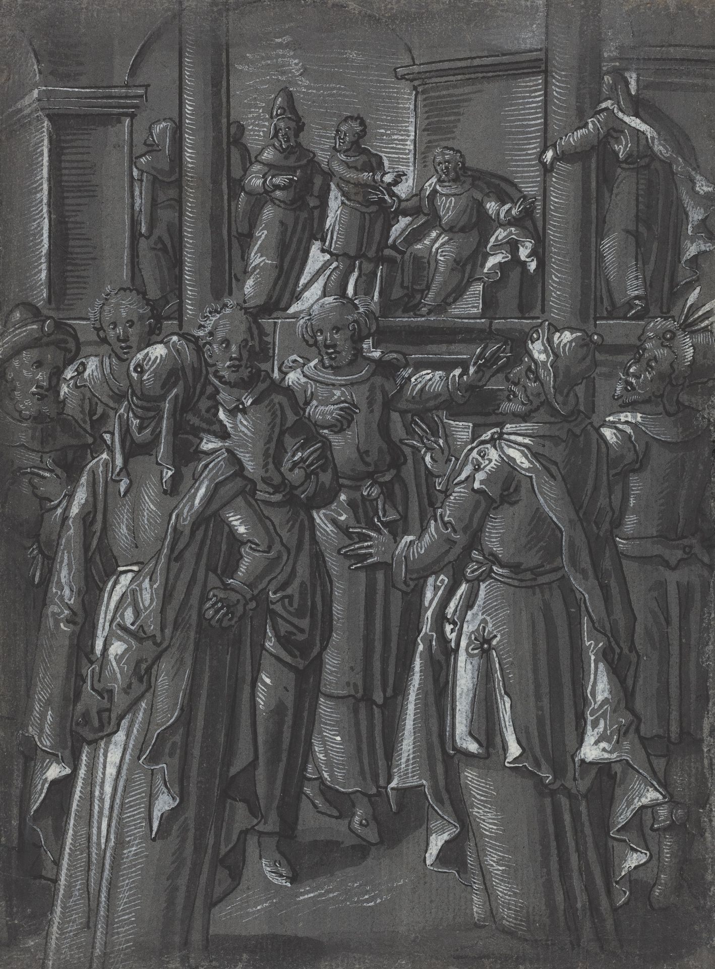 The High Priest before Pilate [verso] by Anonymous