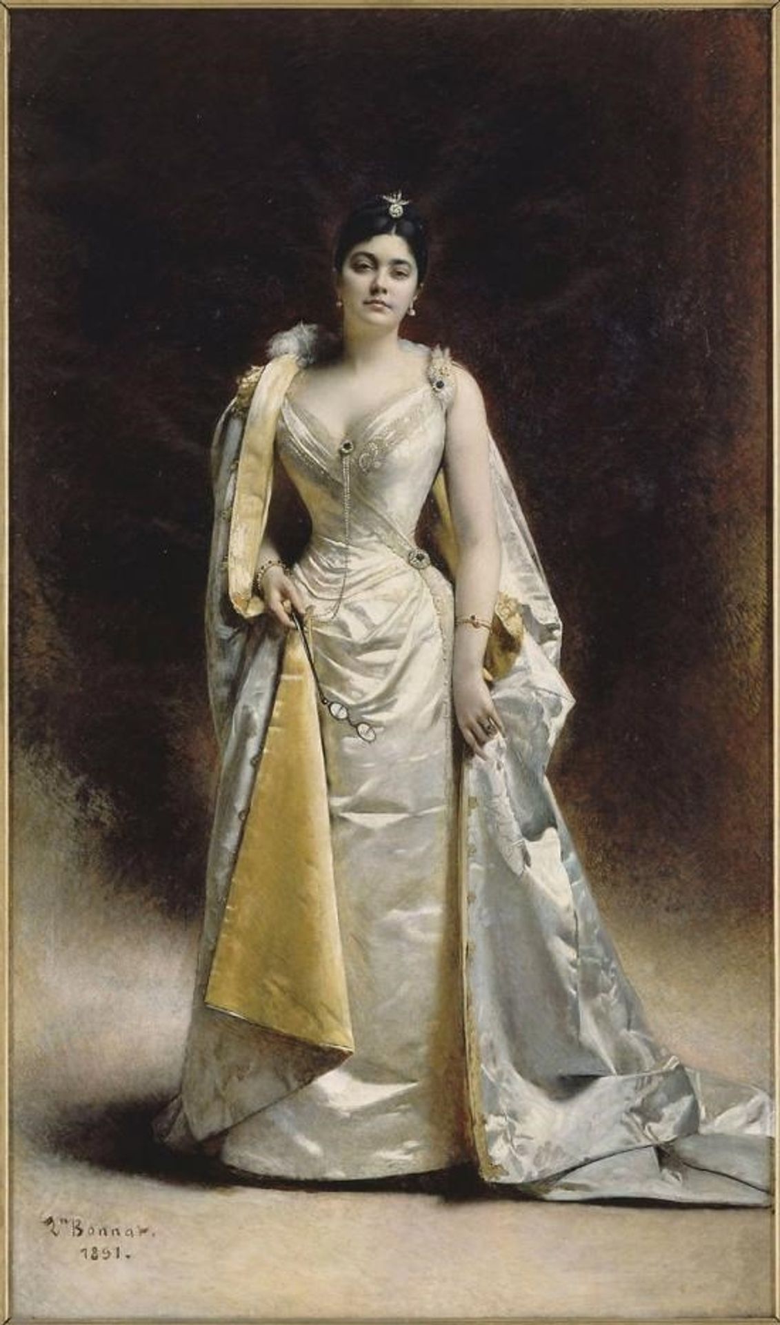 Portrait of Madame Albert Cahen d'Anvers by Léon Bonnat