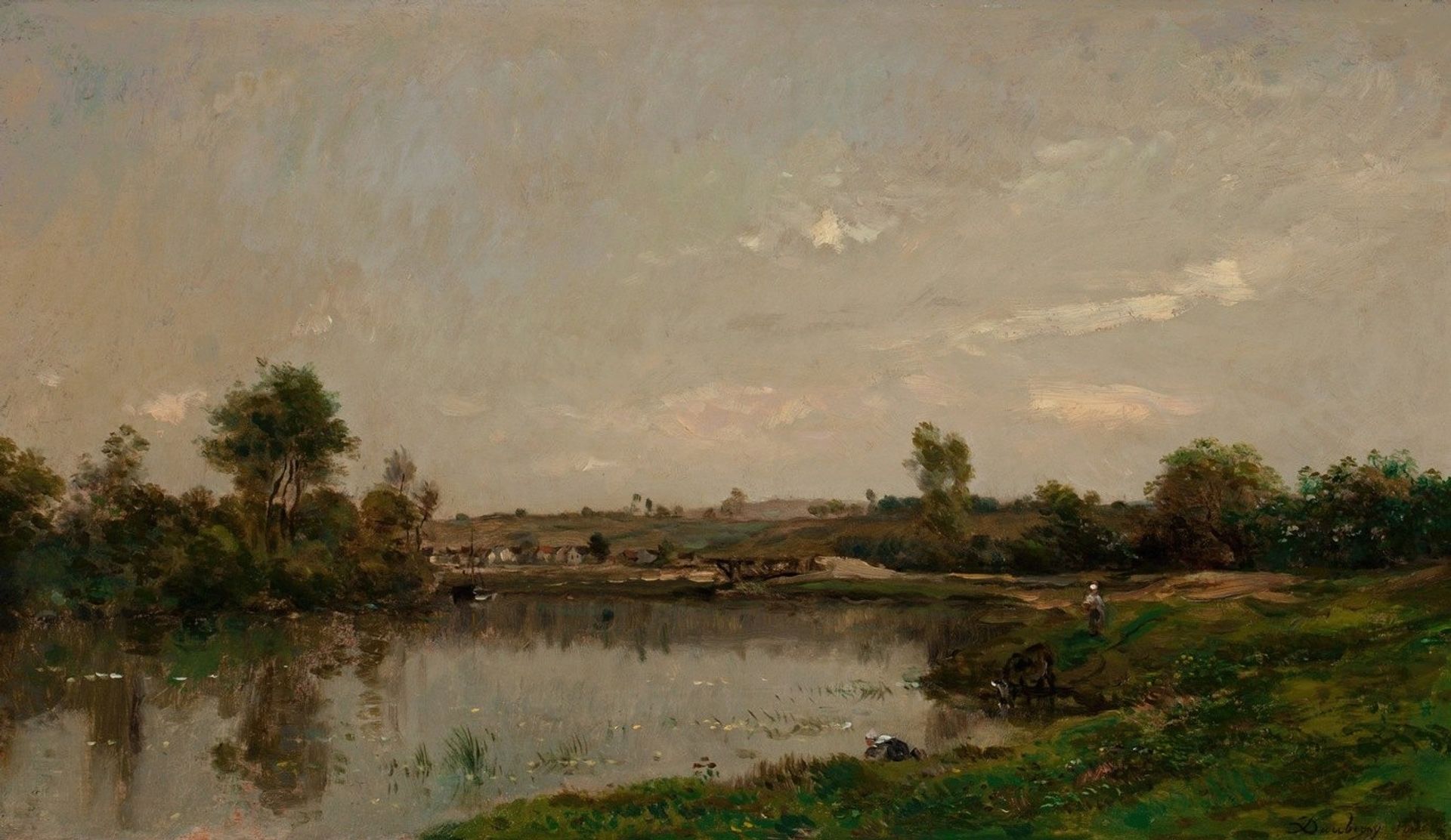 Les Sablières près de Valmondois by Charles François Daubigny