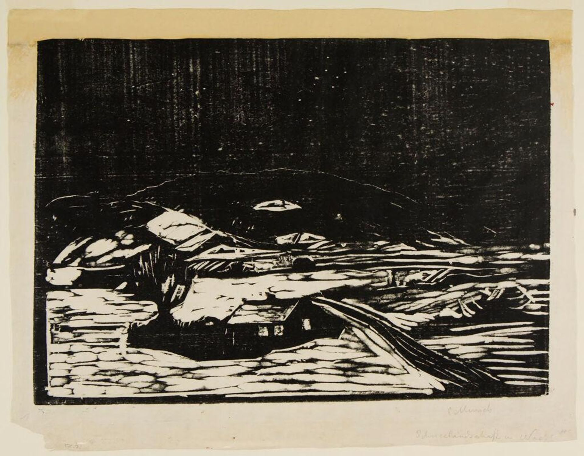 Winter Landscape by Edvard Munch