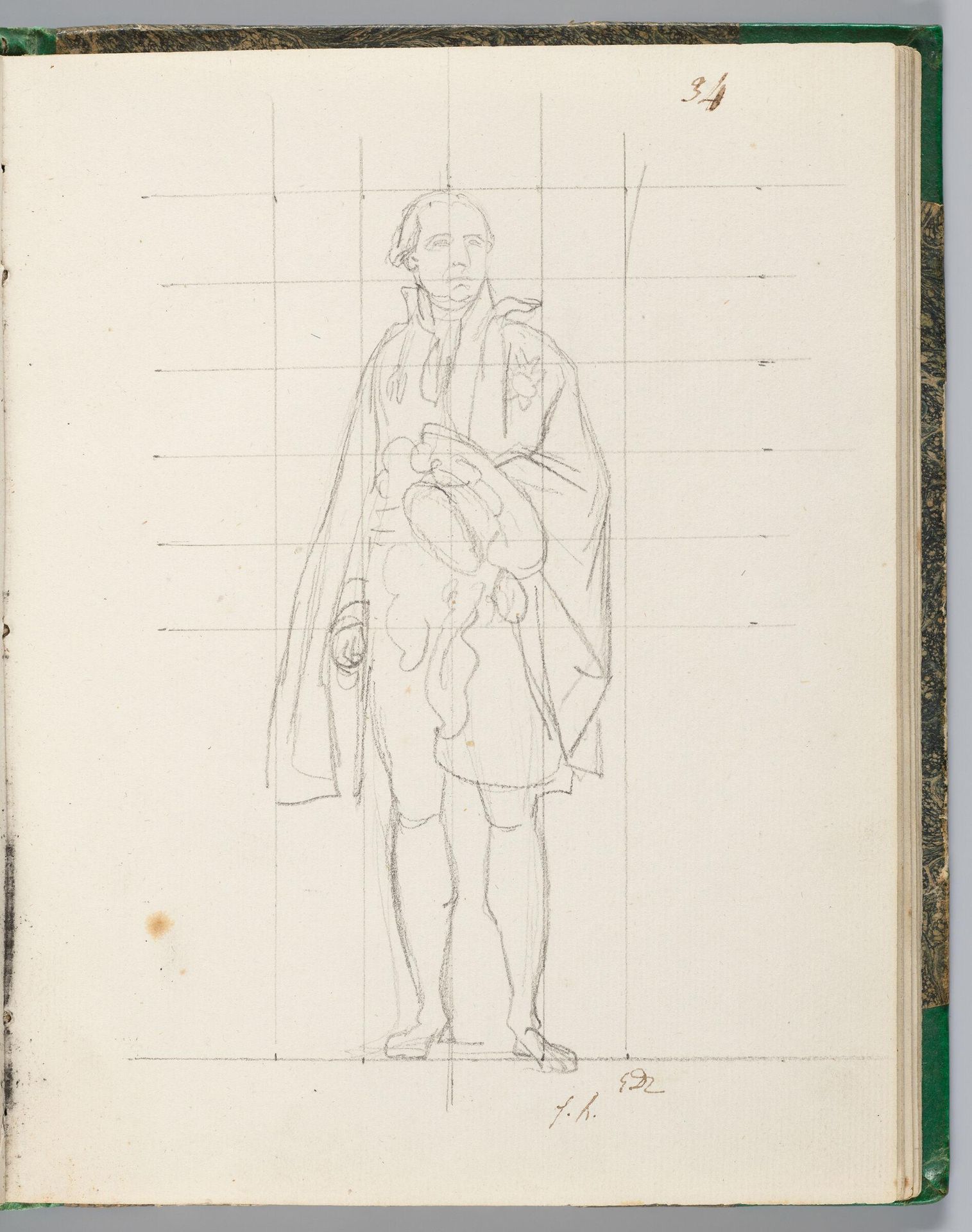 A Chamberlain Holding His Hat by Jacques-Louis David