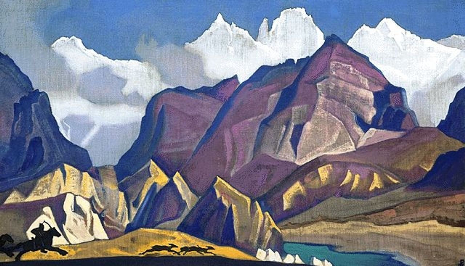 Hunting by Nicholas Roerich