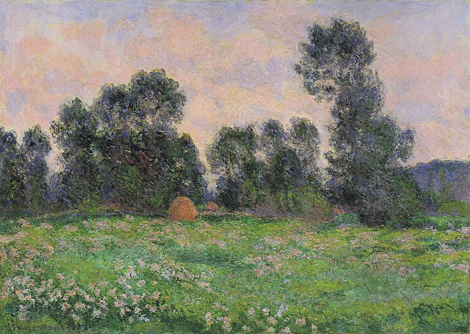 Meadow in Giverny by Claude Monet