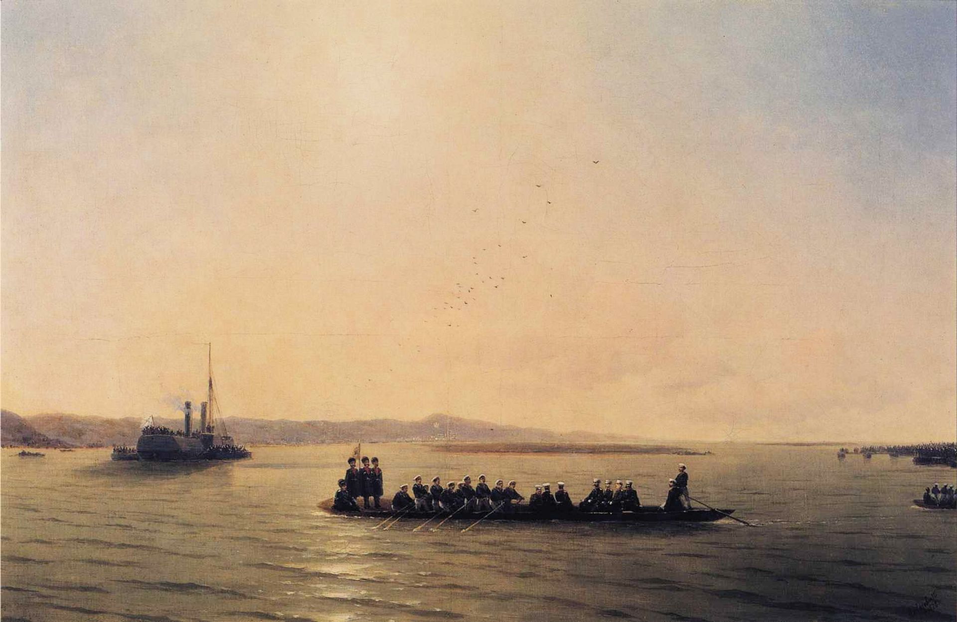 Alexander II Crossing the Danube by Ivan Konstantinovich Aivazovsky