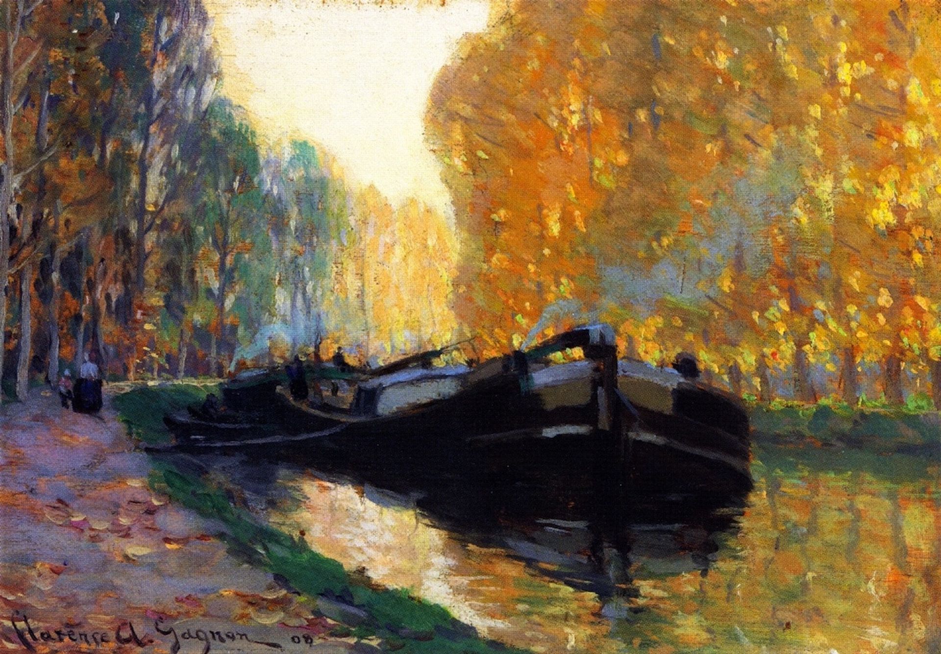 Canal Boat by Clarence Gagnon