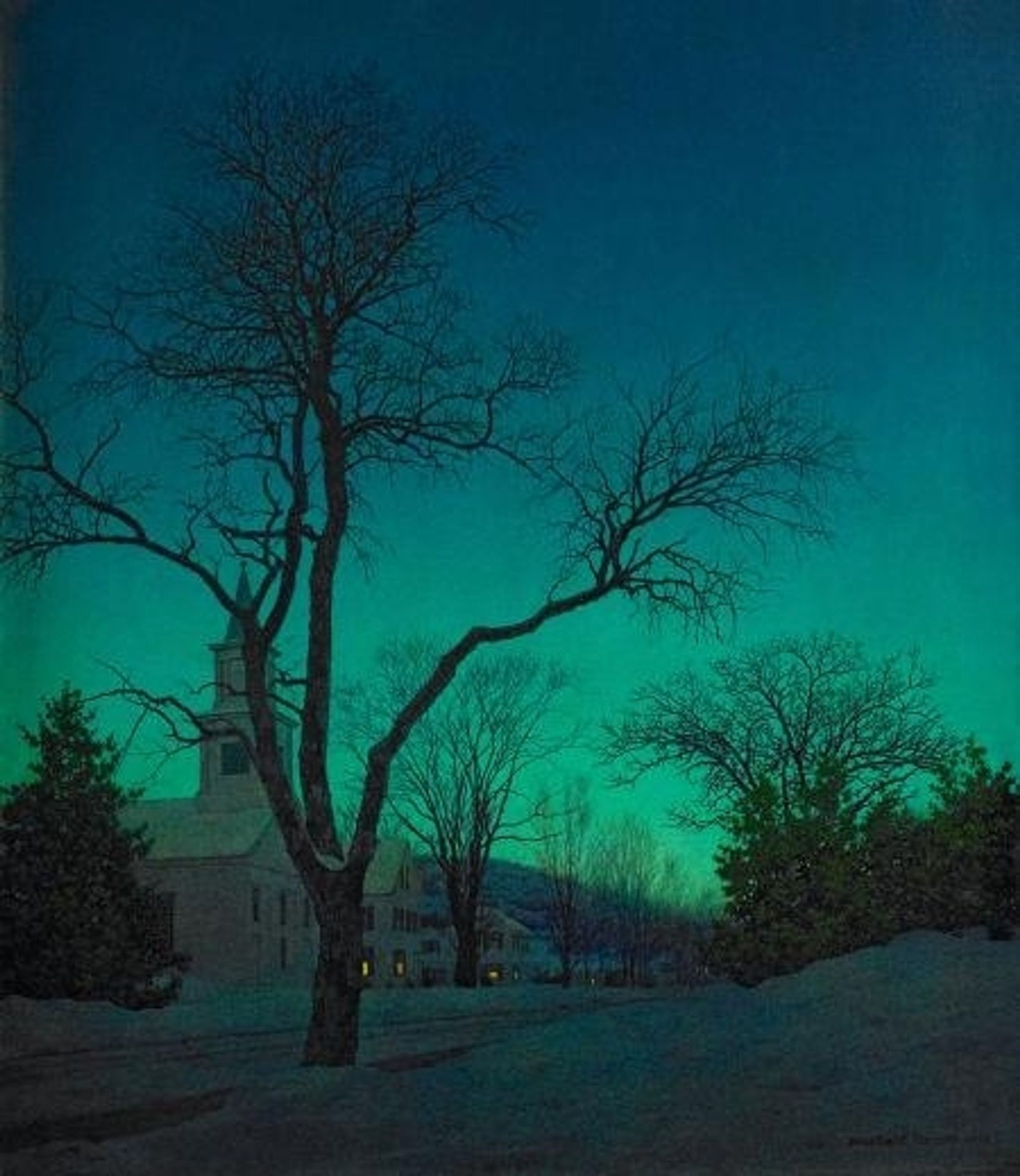 At Close of Day by Maxfield Parrish
