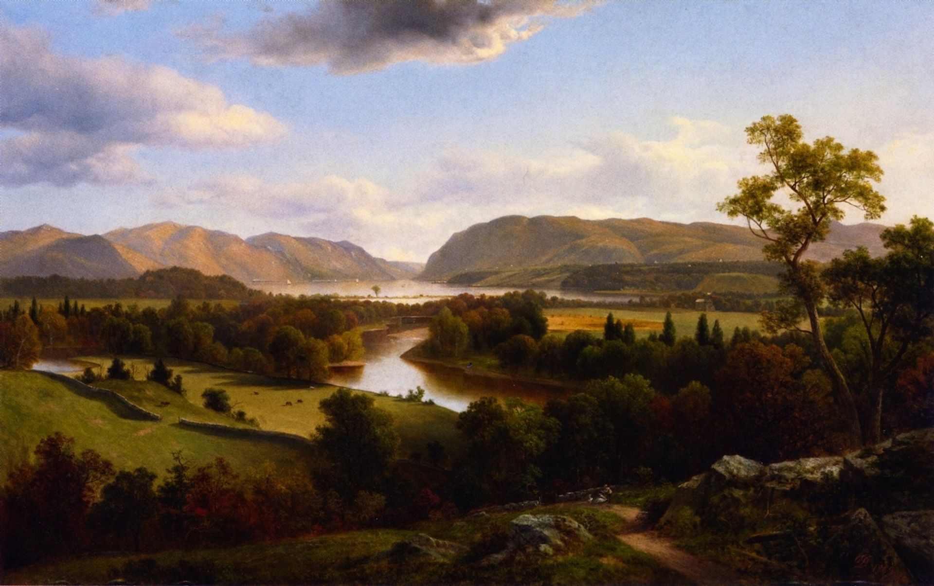 View rom New Windsor, Hudson River by David Johnson