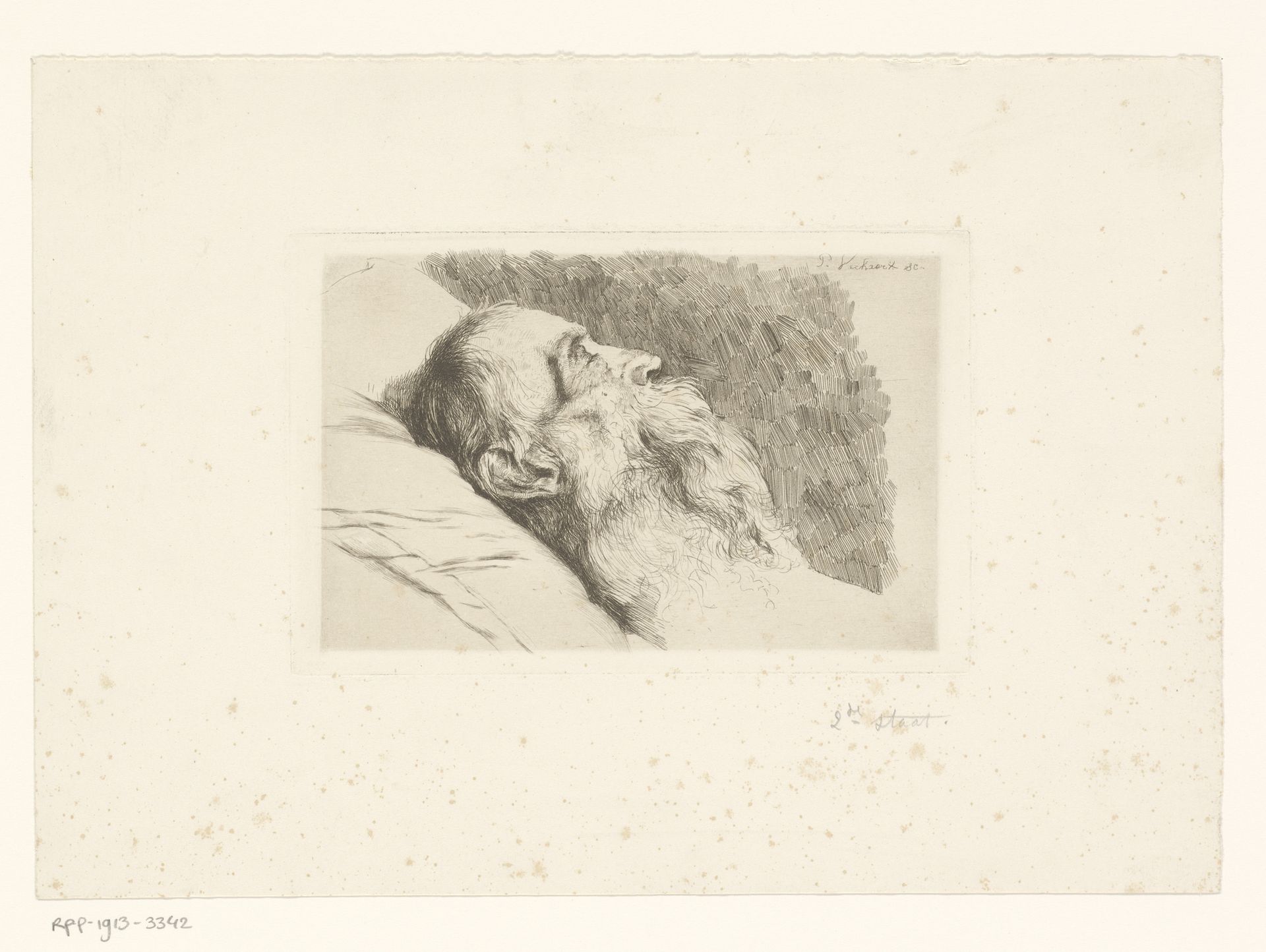 Hendrik Conscience op zijn doodsbed by Piet Verhaert