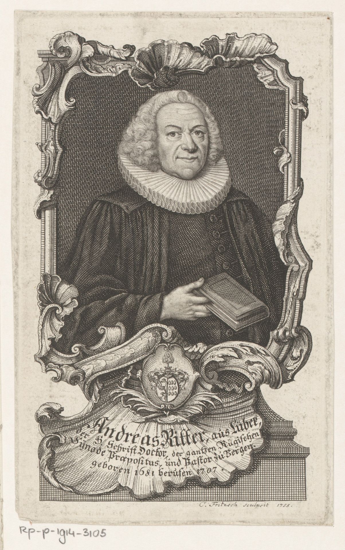 Portret van Andreas Ritter by Christian Fritzsch