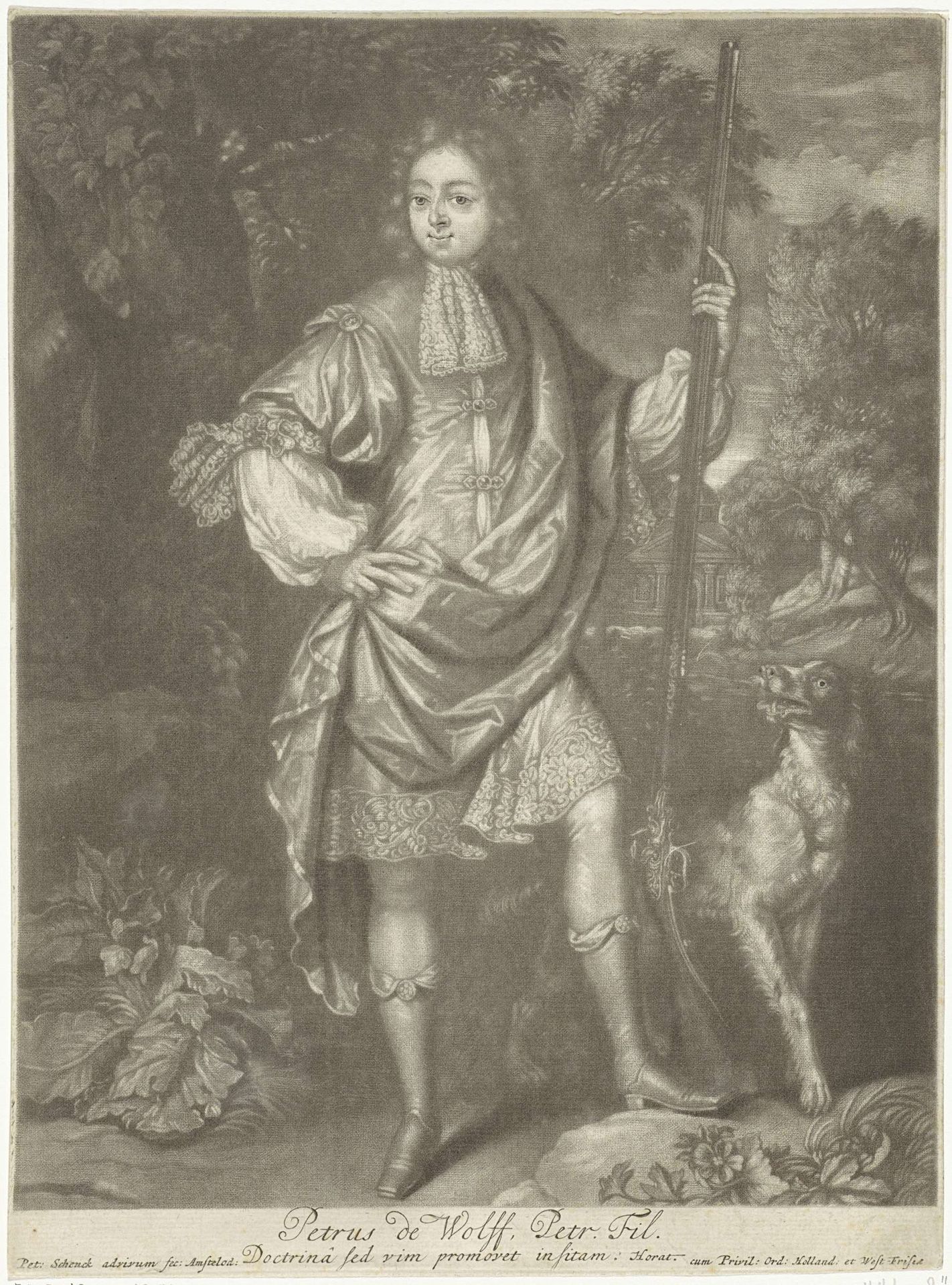 Portret van Pieter de Wolff Jr. by Pieter Schenk
