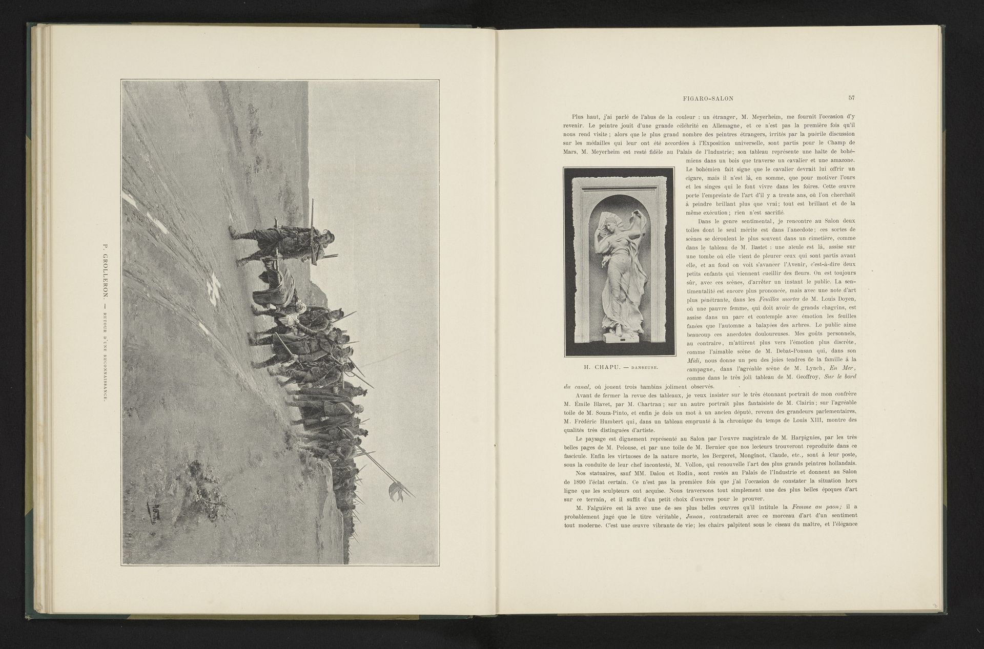 Reproductie van een schilderij van een leger na de verkenningstocht door Paul Louis Narcisse Grolleron by Anonymous