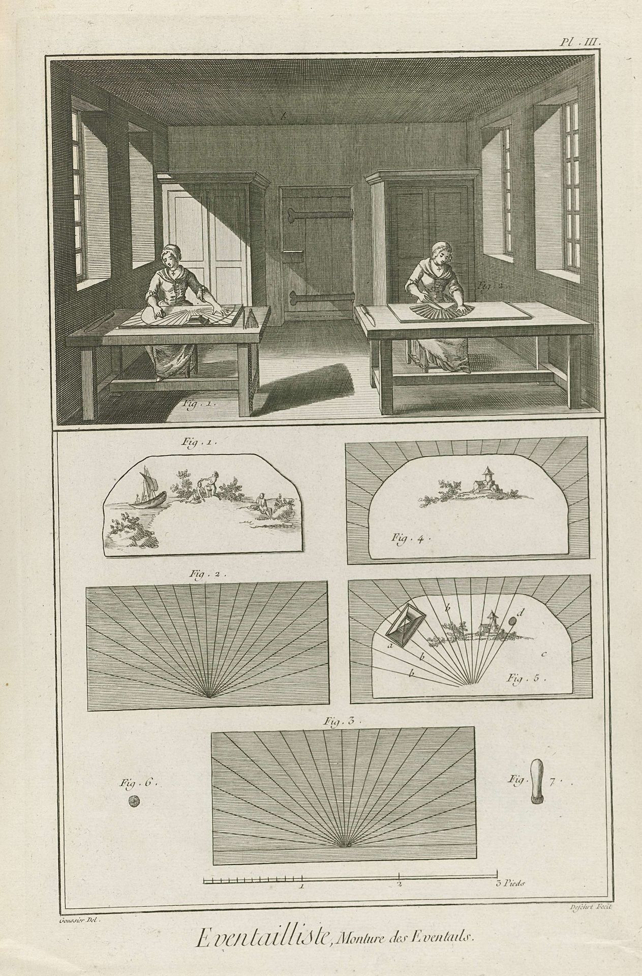 Éventailliste, Monture des Eventails. by A.J. Defehrt