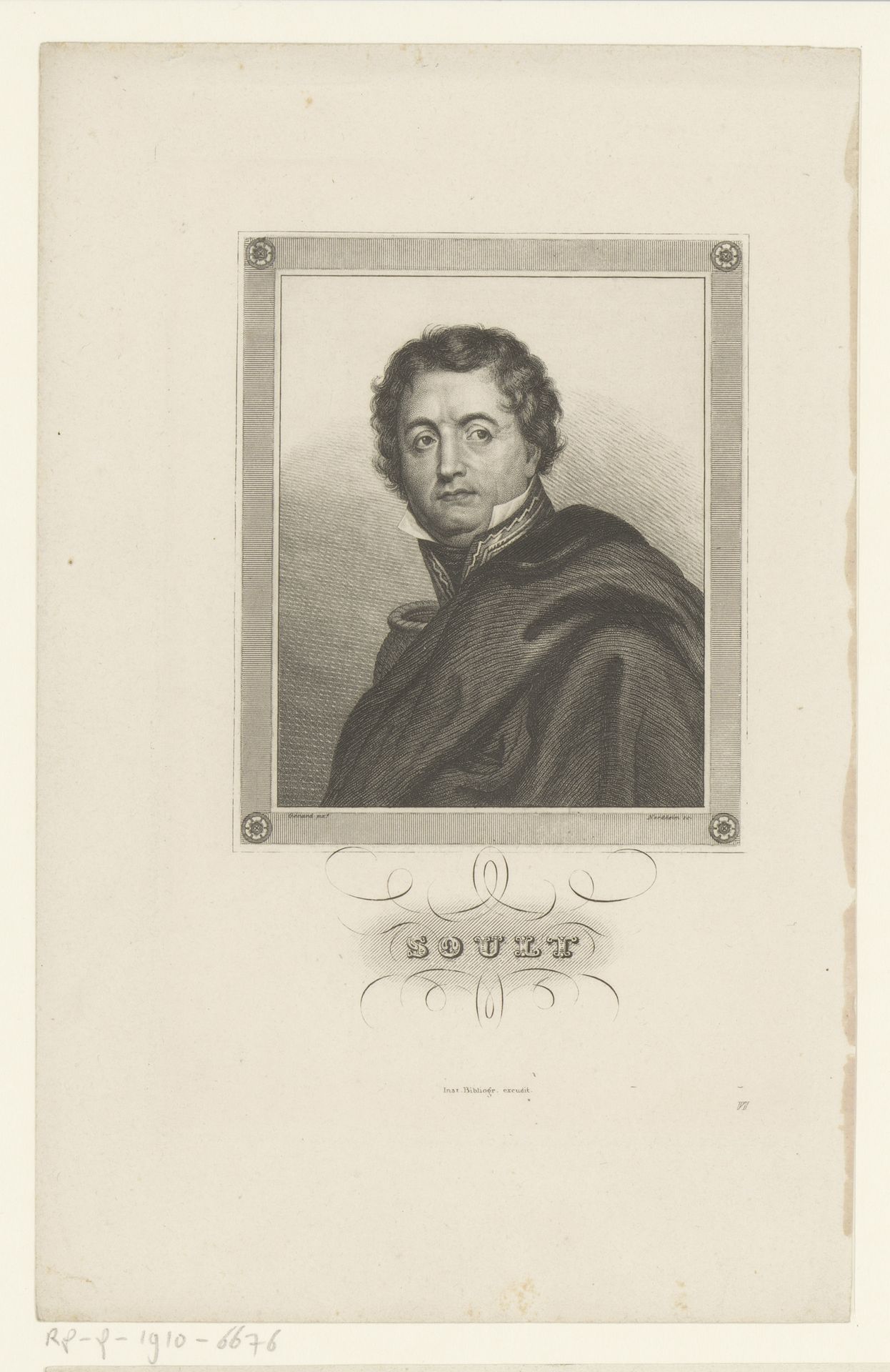 Portret van Nicolas Jean Dieu Soult, Duc de Dalmatië by Johann Georg Nordheim